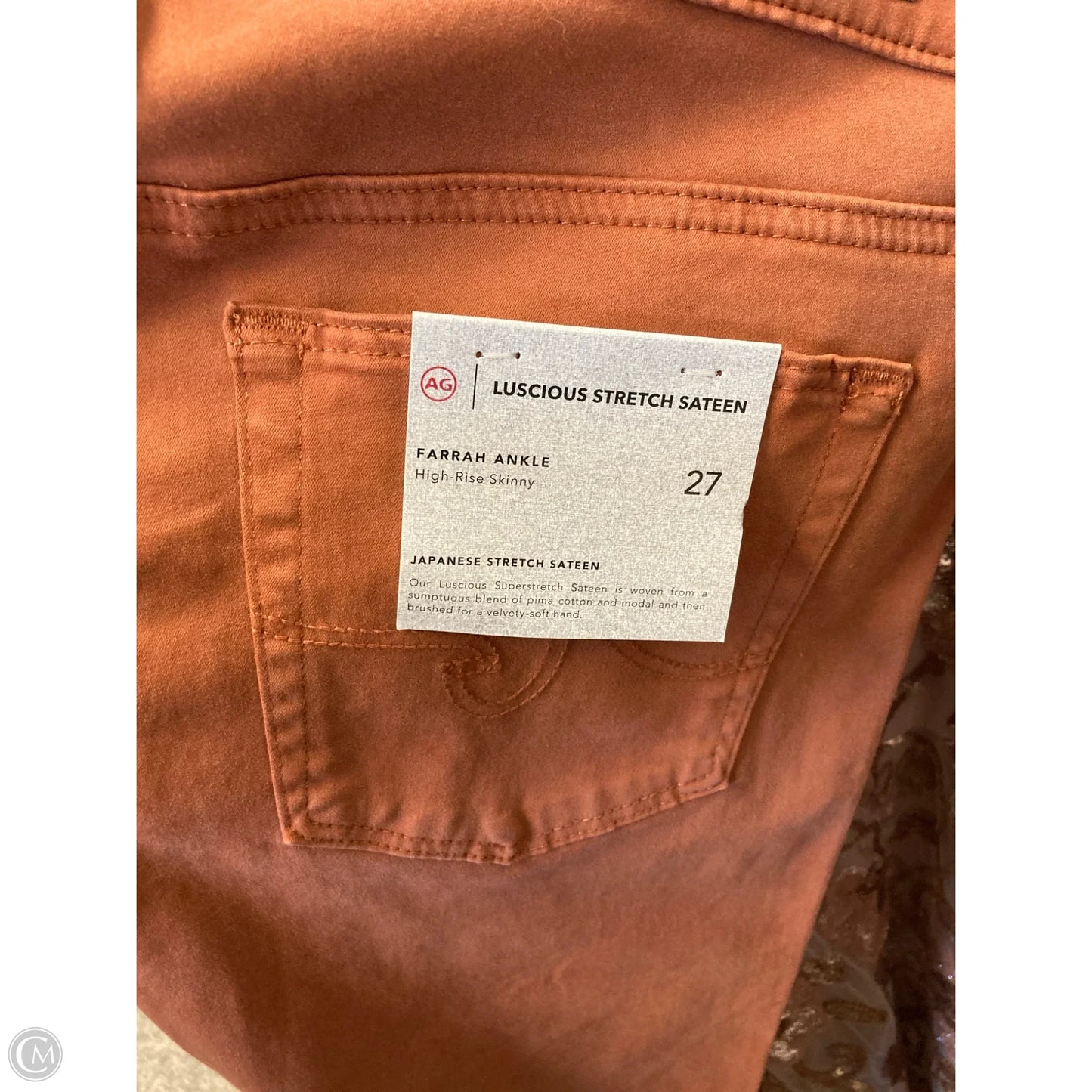 Jeans Skinny By Ag Jeans In Brown, Size: 4