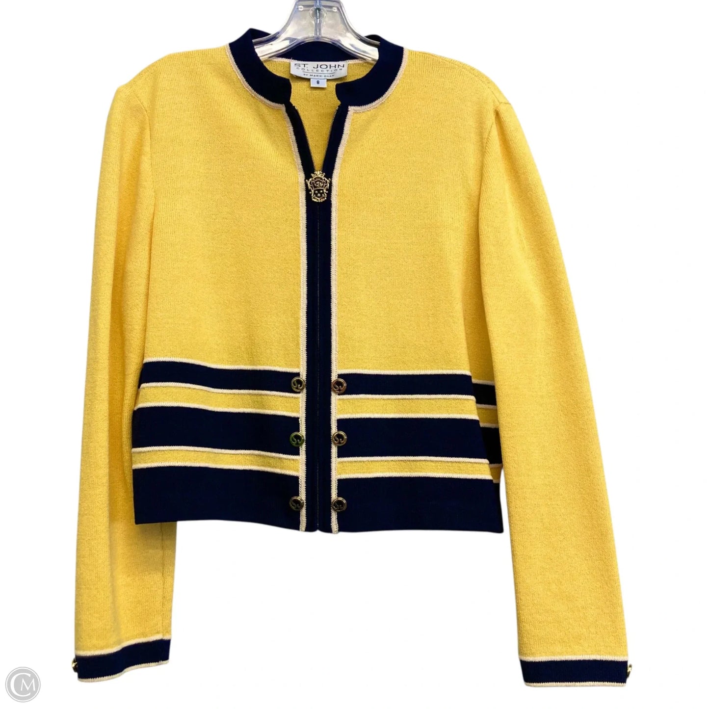 Sweater By St. John In Yellow, Size: M