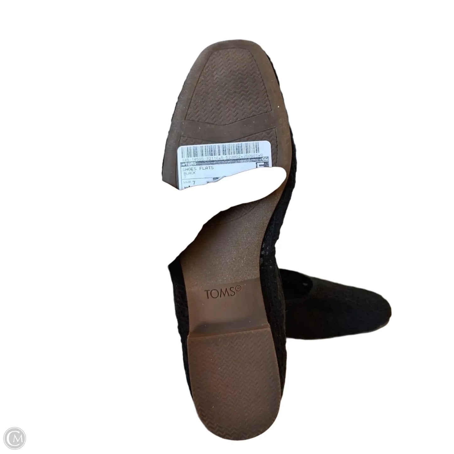 Shoes Flats By Toms In Black, Size: 7