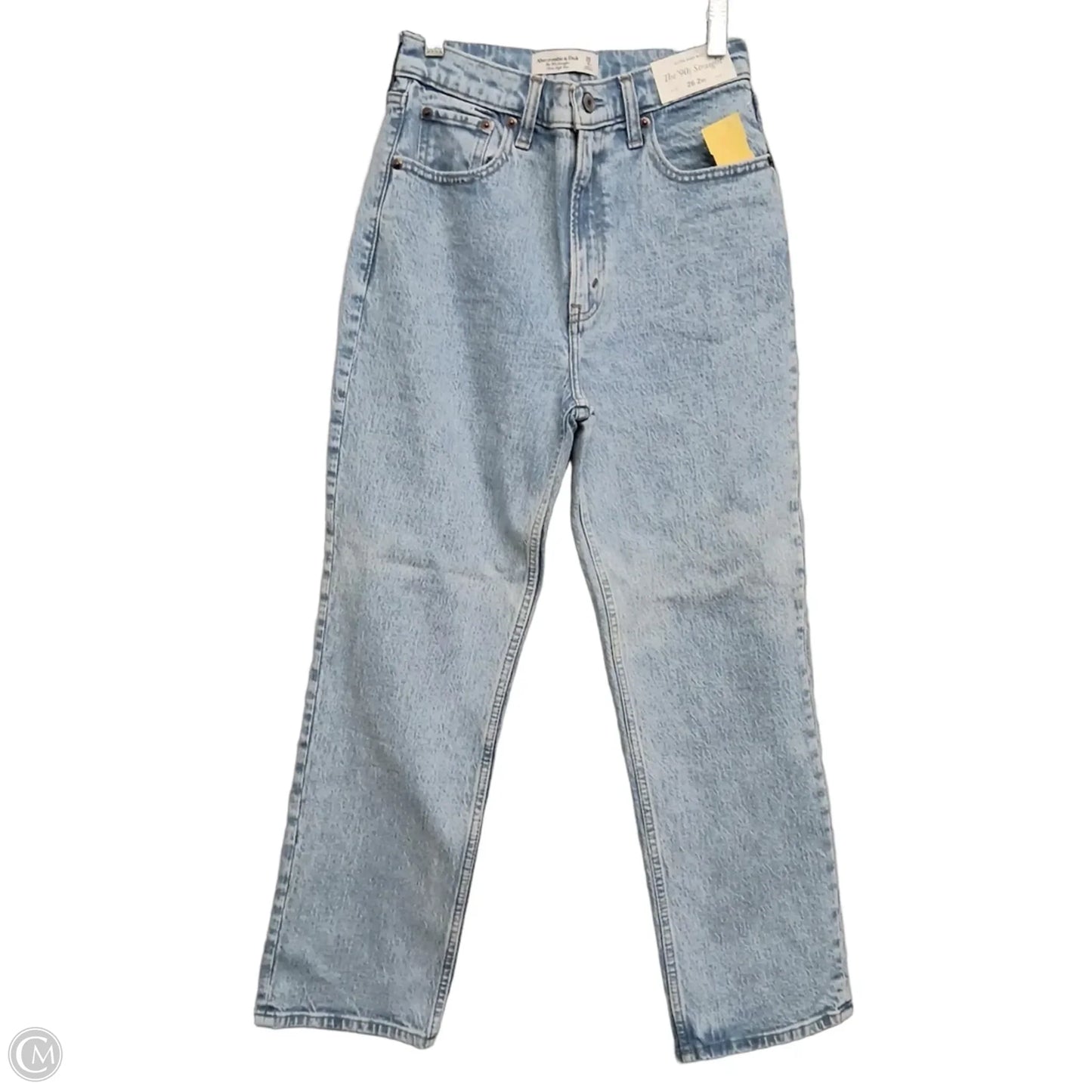 Jeans Straight By Abercrombie And Fitch In Blue Denim, Size: 2