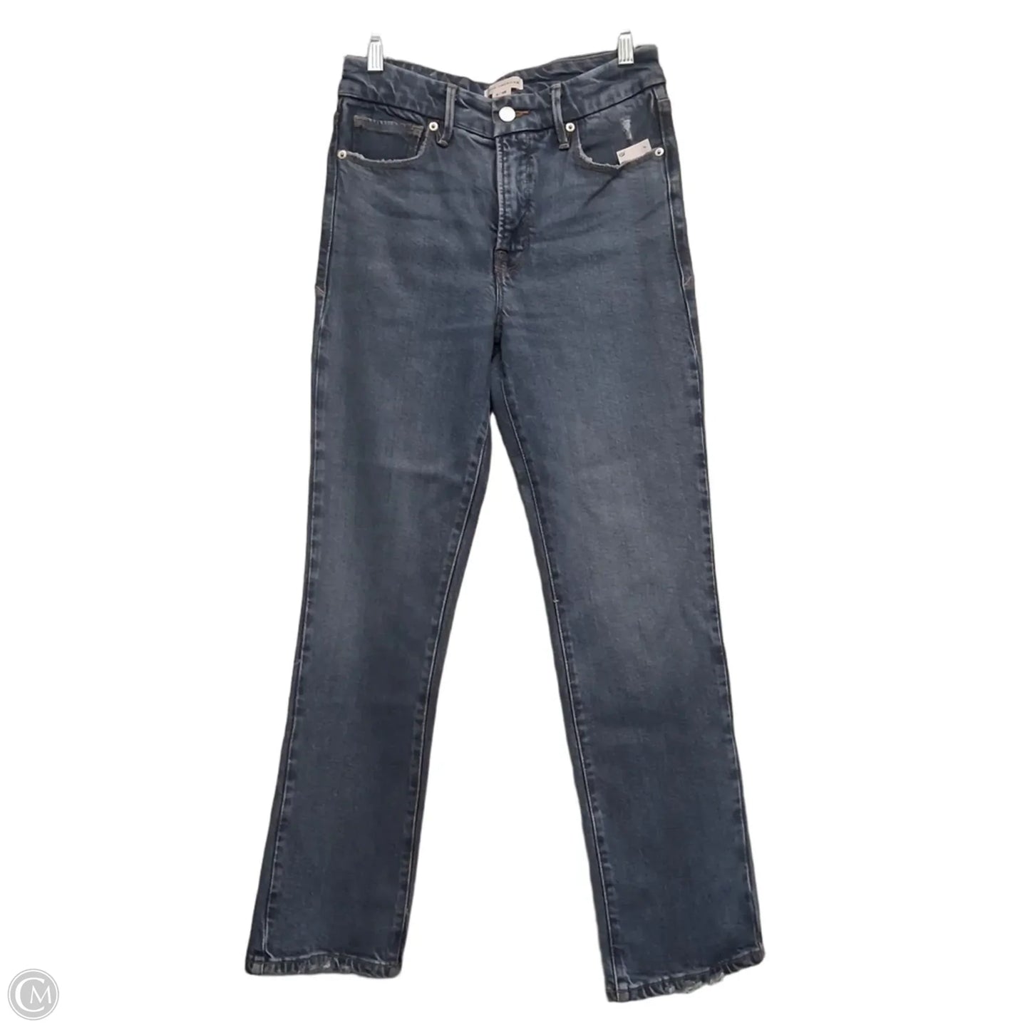 Jeans Straight By Good American In Blue Denim, Size: 2