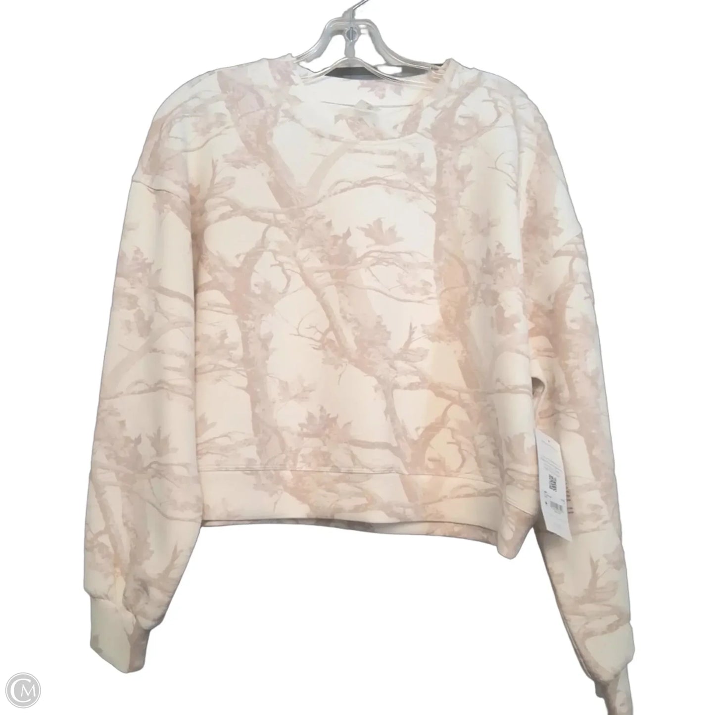 Sweatshirt Crewneck By Altard State In Tan & White, Size: S