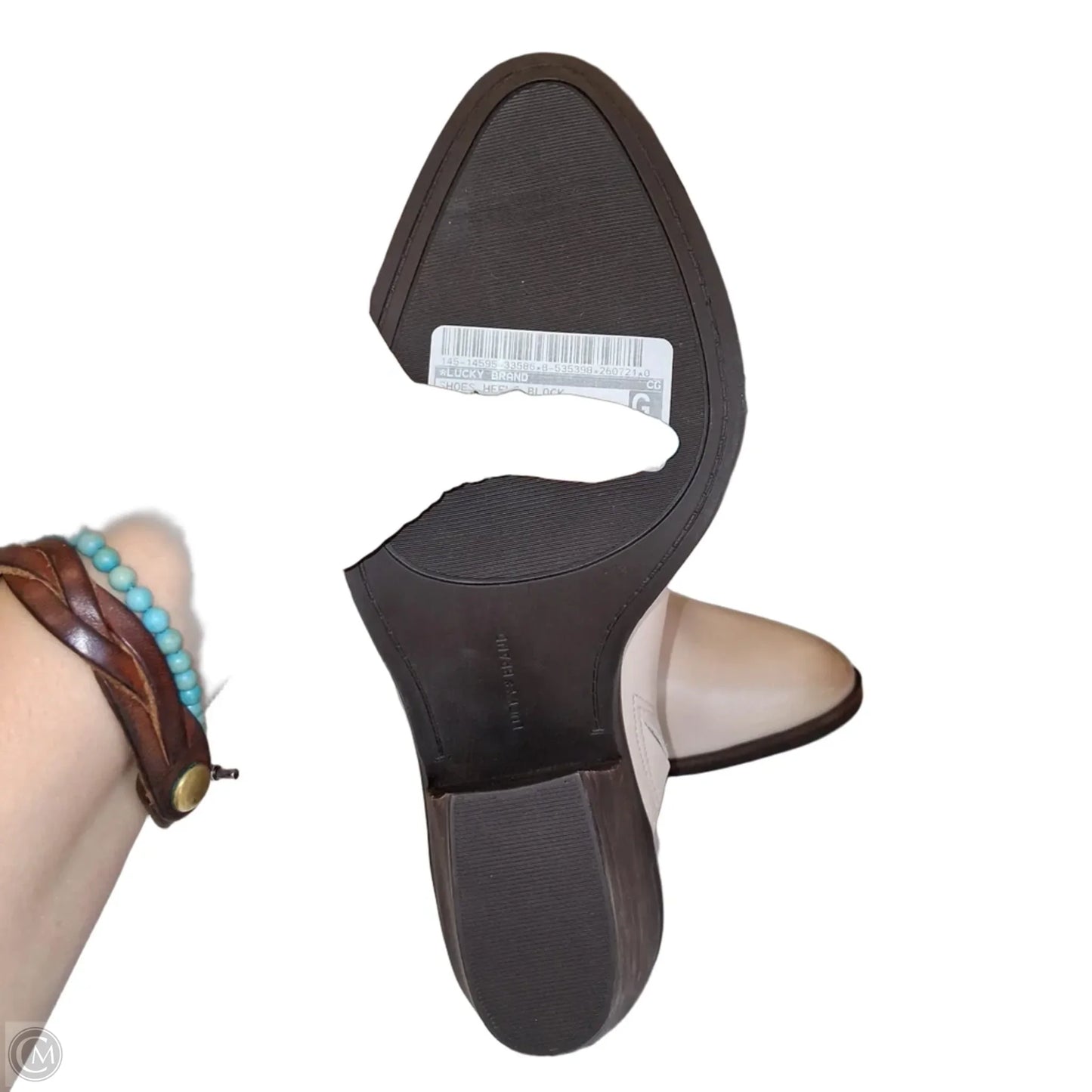 Shoes Heels Block By Lucky Brand In Beige, Size: 10
