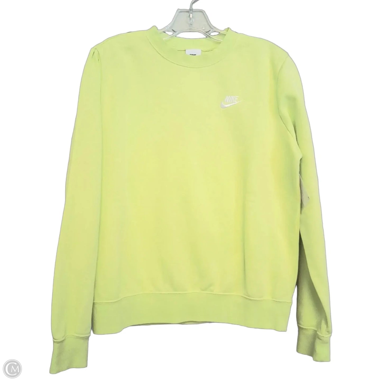 Sweatshirt Crewneck By Nike Apparel In Green, Size: M