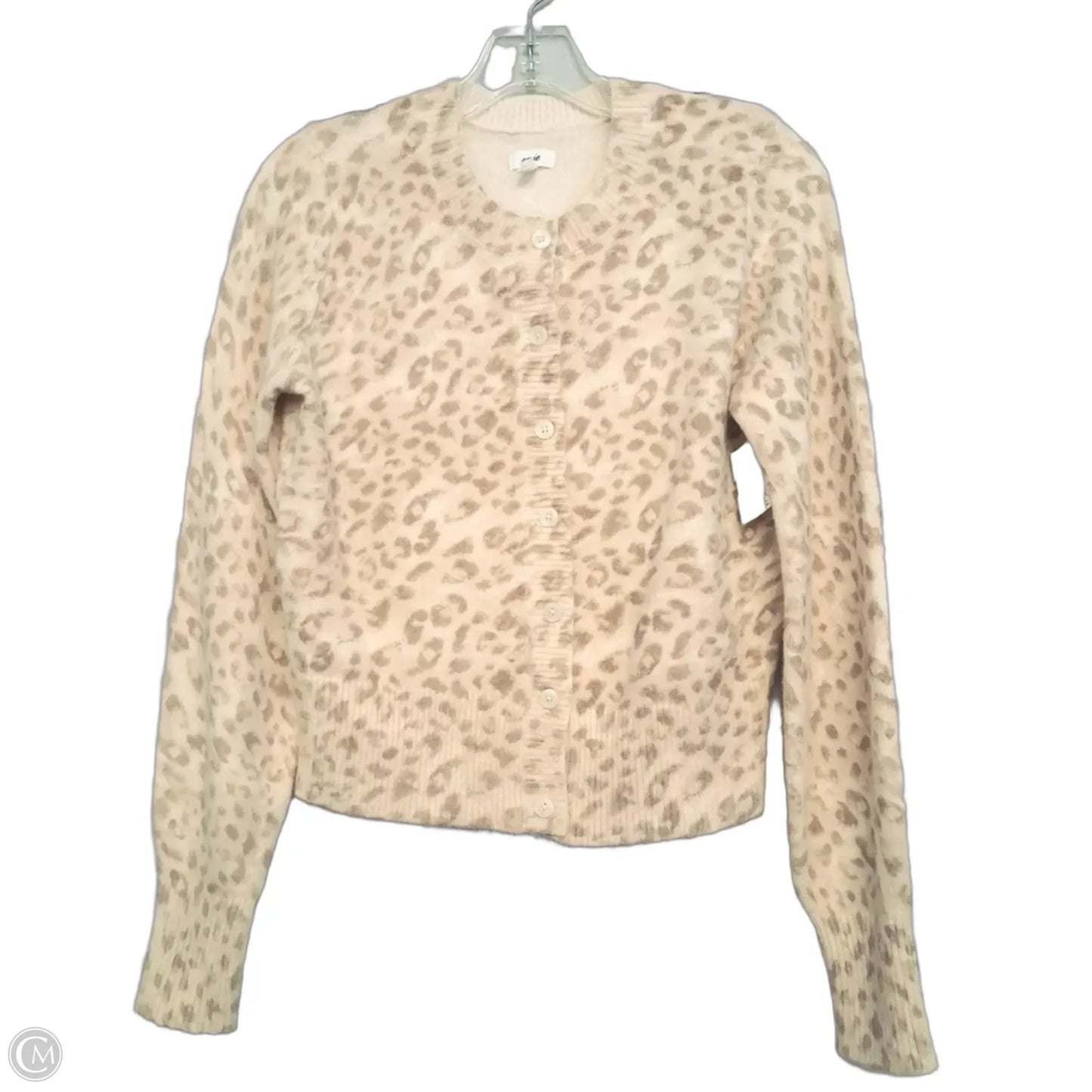 Sweater Cardigan By Aerie In Animal Print, Size: S