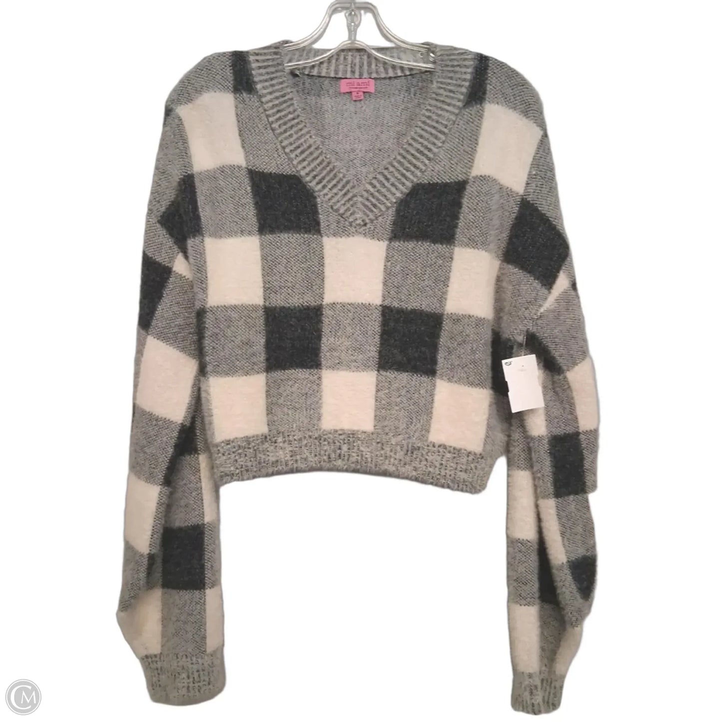 Sweater By Mi Ami In Checkered Pattern, Size: S