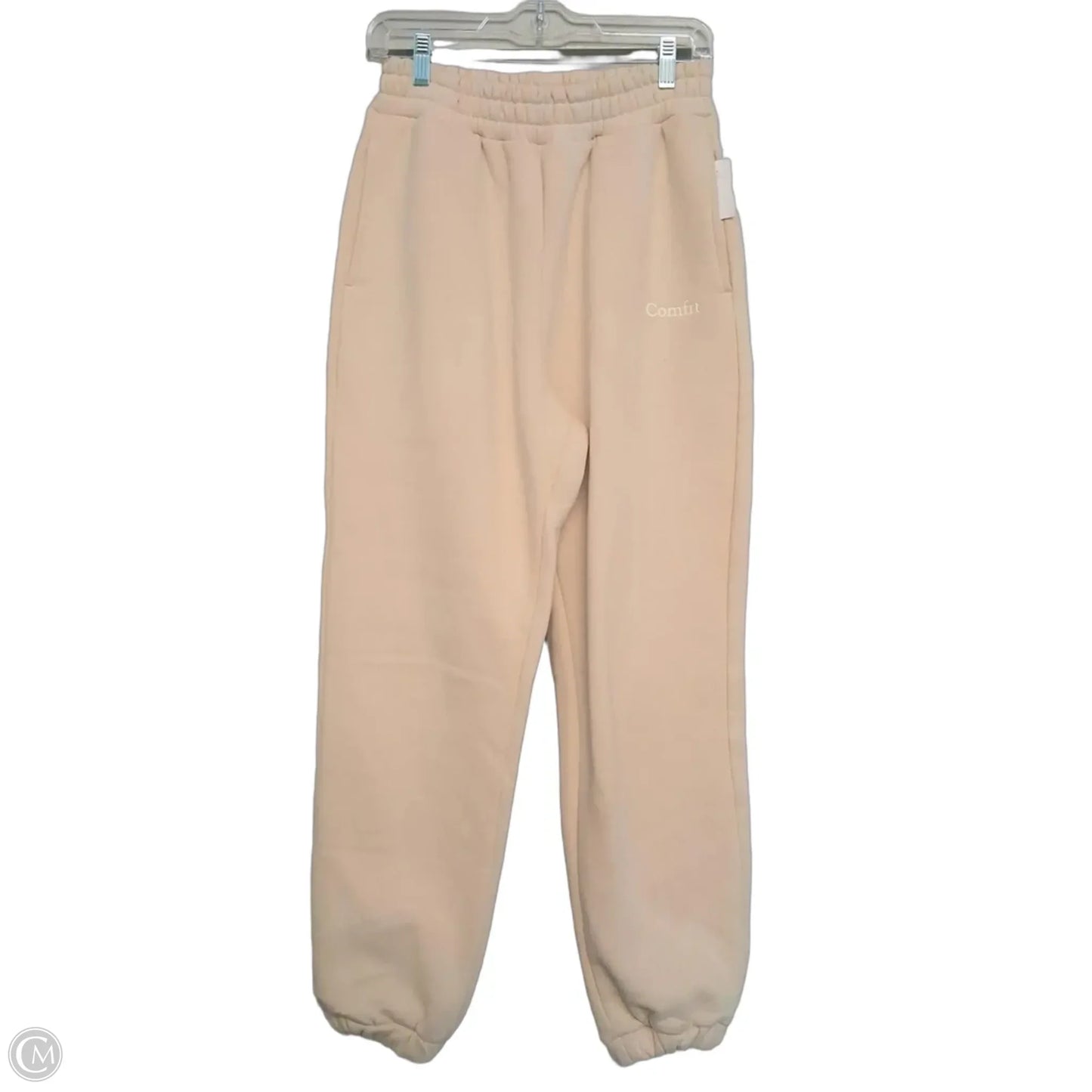 Athletic Pants By Comfrt In Cream, Size: S