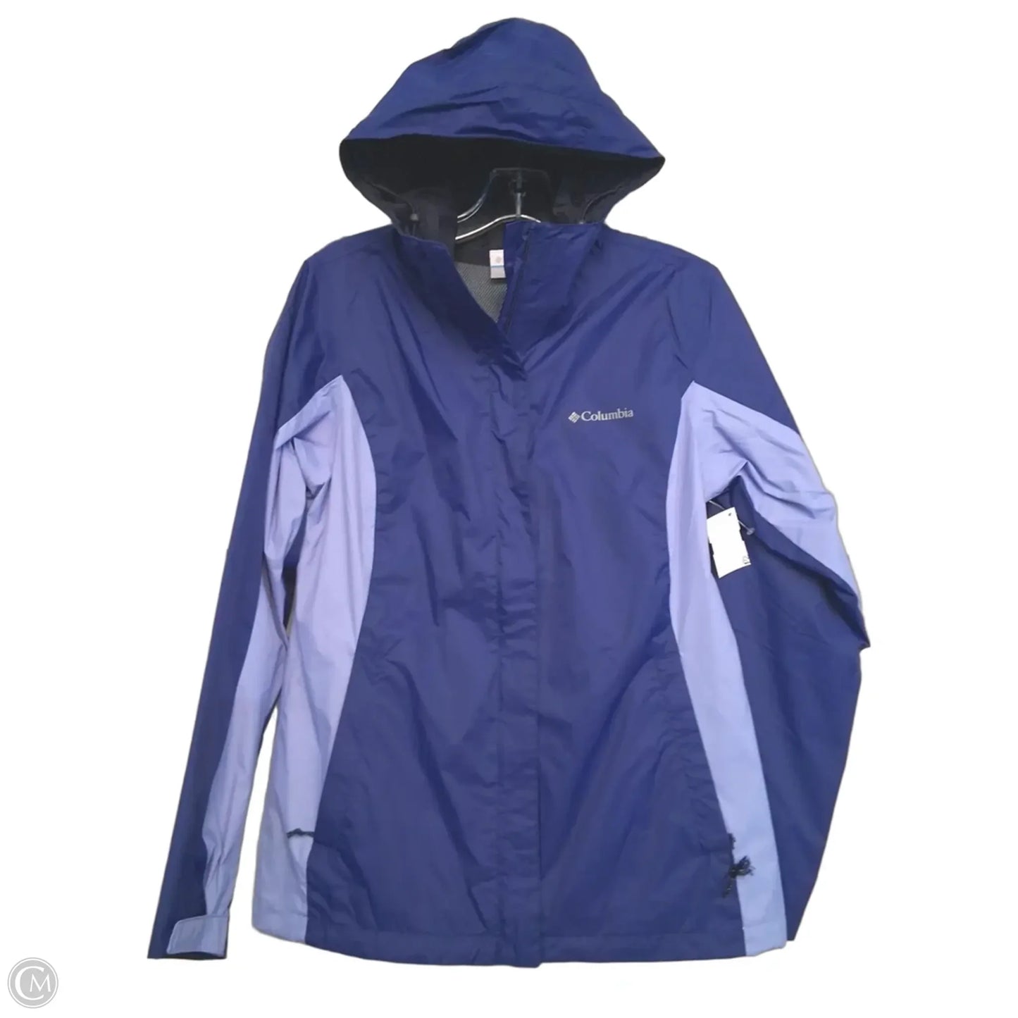 Jacket Windbreaker By Columbia In Blue, Size: S