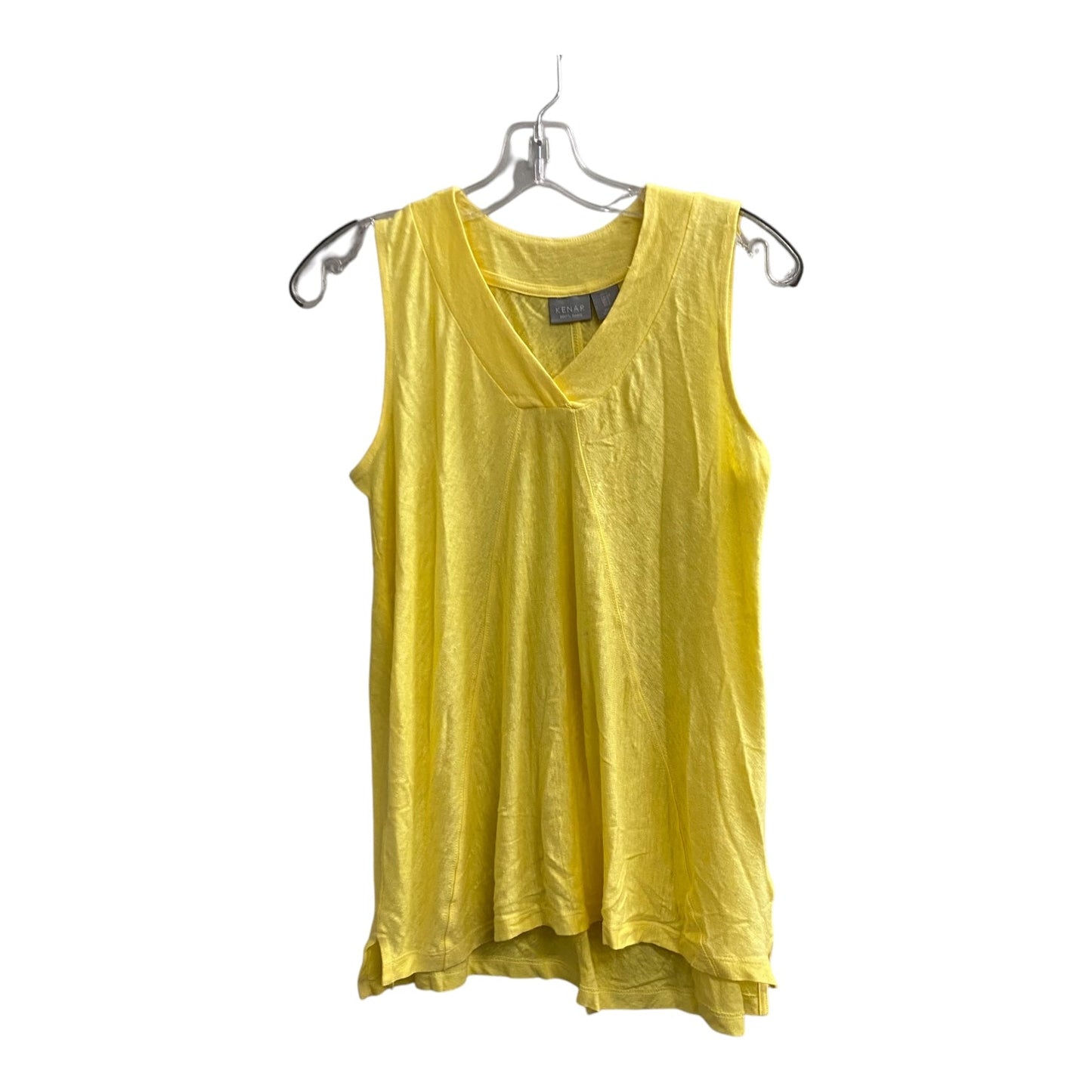 Top Sleeveless Basic By Kenar In Yellow, Size:S