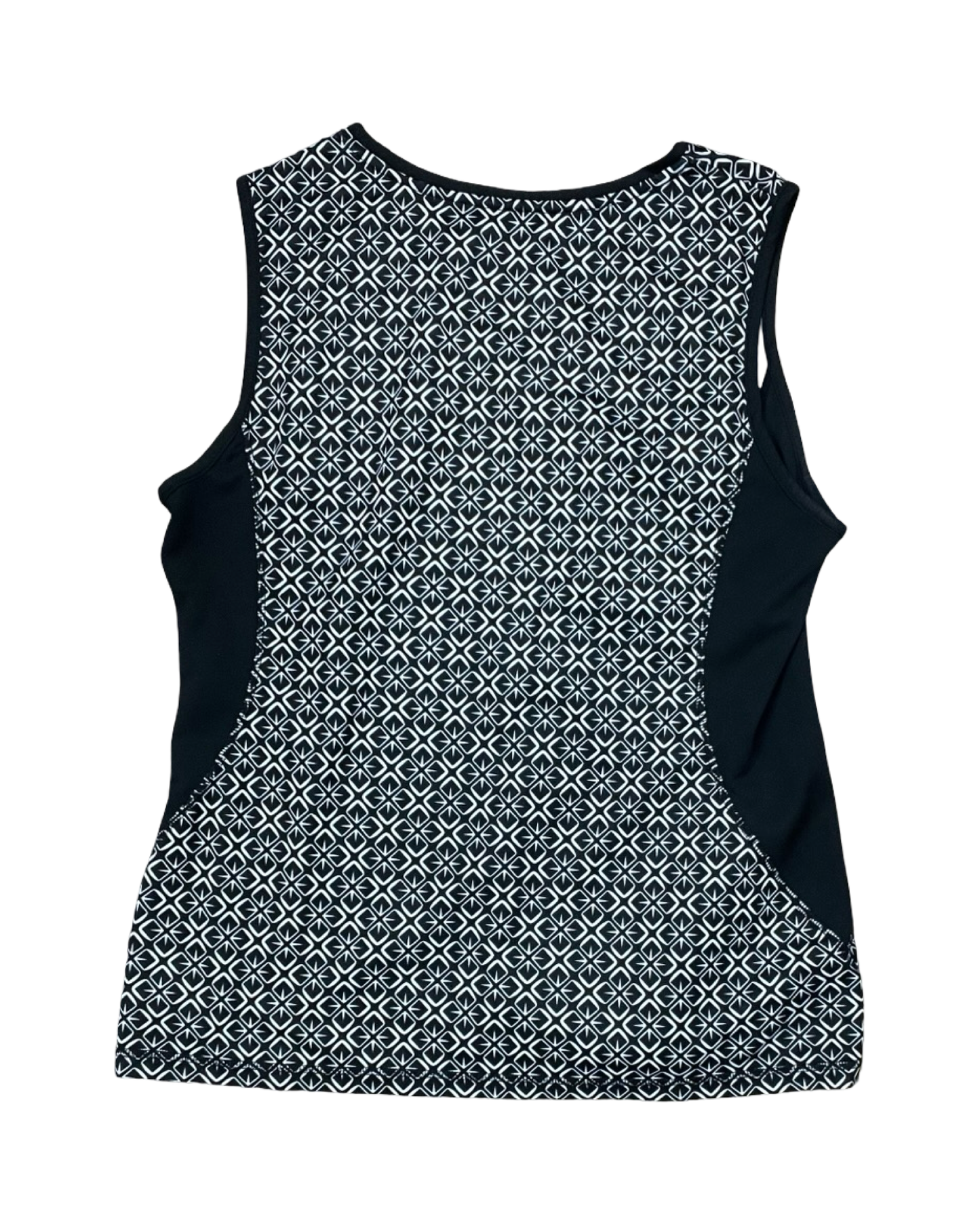 Athletic Tank Top By Clothes Mentor In Black & White, Size:Xl
