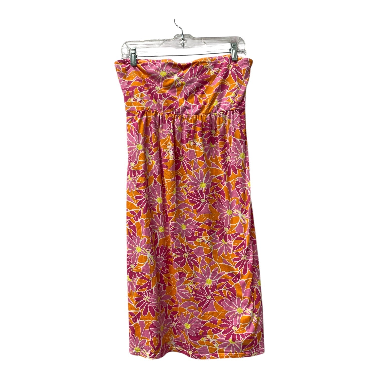 lilly pulitzer pink and orange dress Dress Designer By Lilly Pulitzer In Orange & Pink, Size:Xl