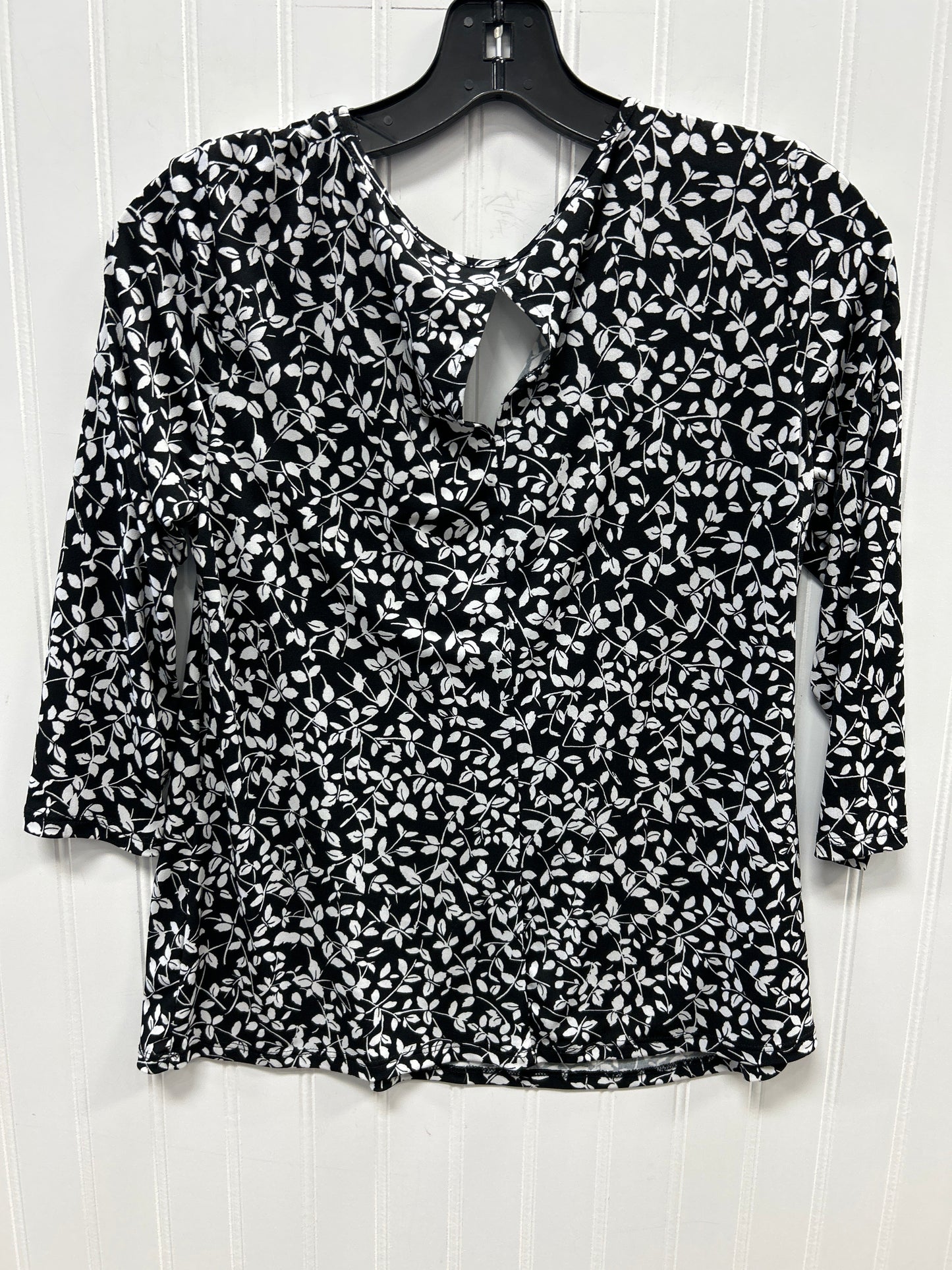 Top Ls By Vince Camuto In Black & White, Size:S