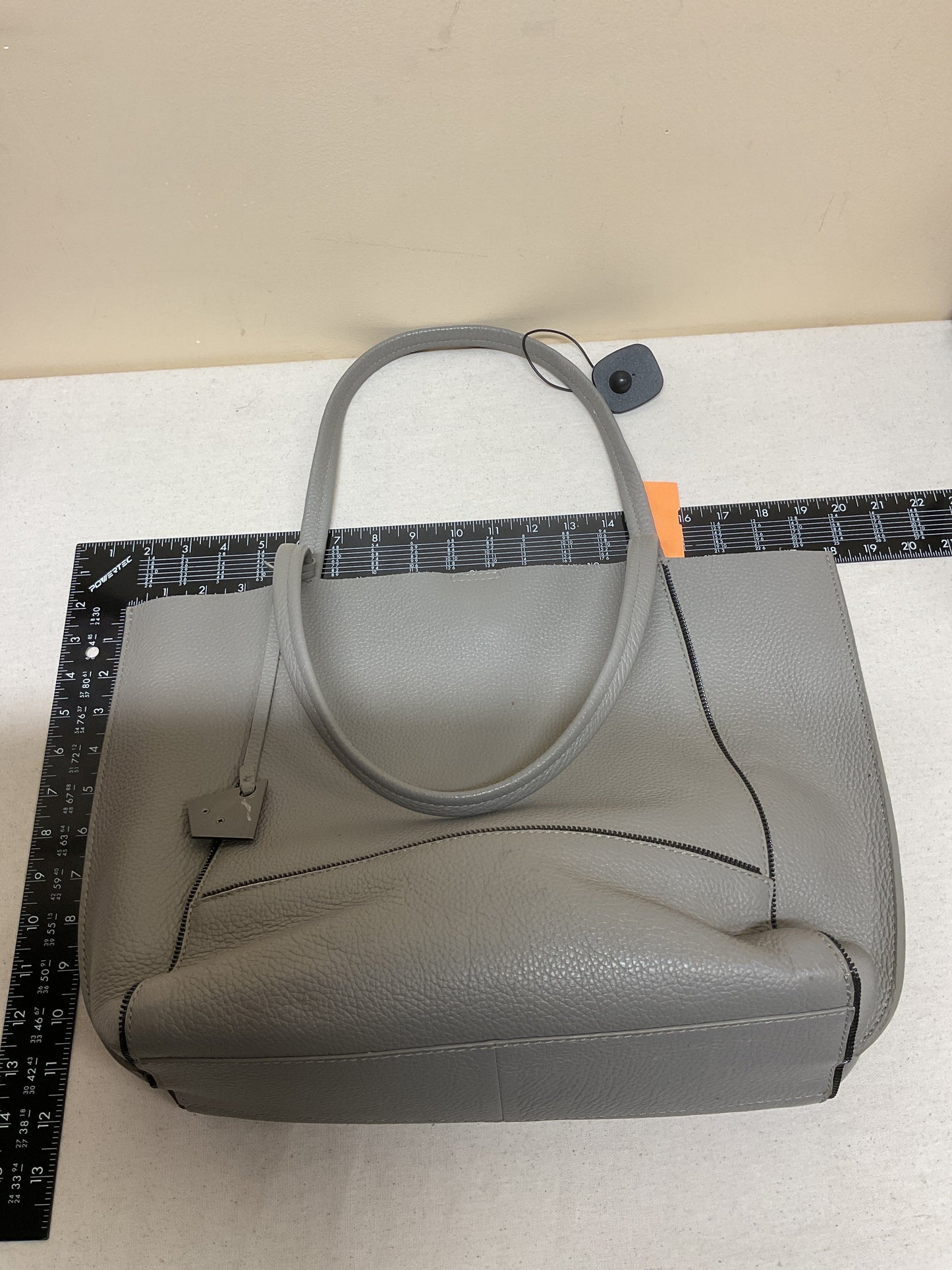 Handbag Leather By Botkier In Grey, Size:Large