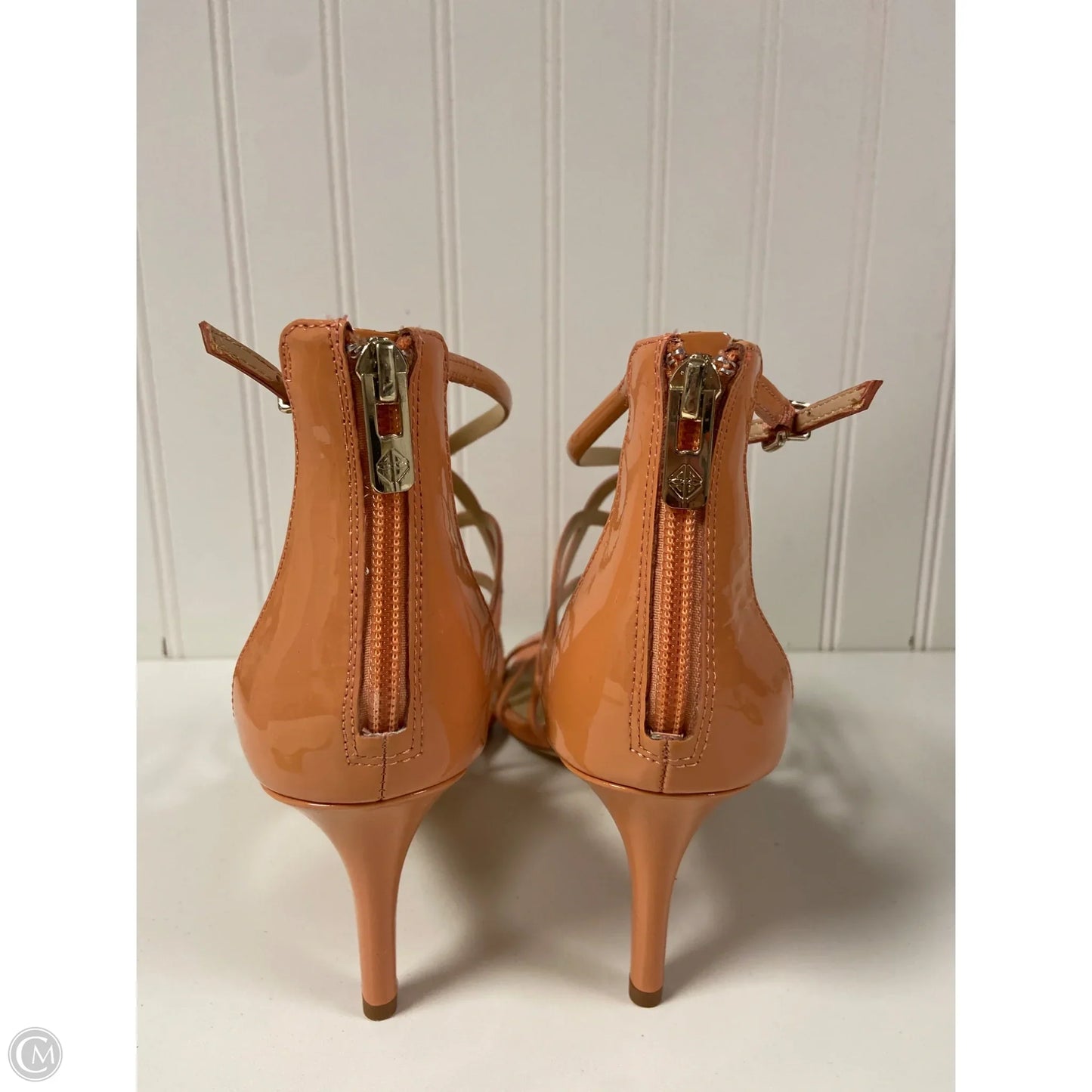 Sandals Heels Stiletto By Antonio Melani In Peach, Size: 10