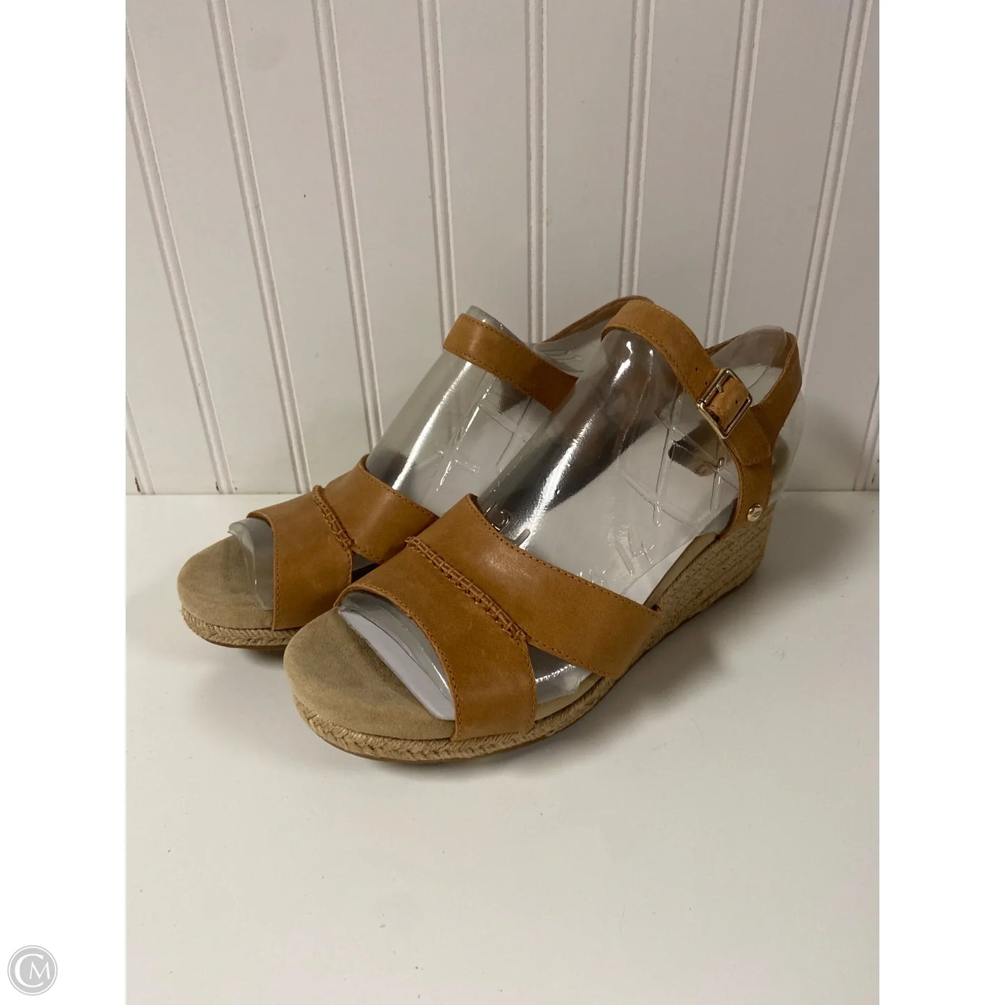 Sandals Designer By Ugg In Tan, Size: 10