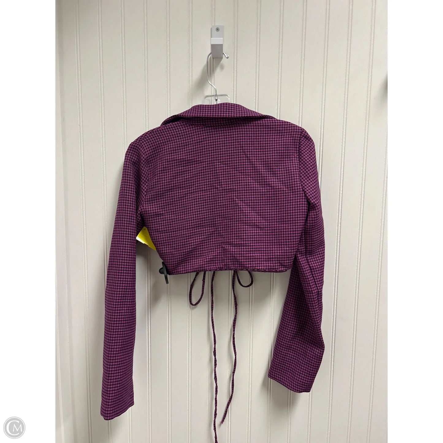 Top Long Sleeve By Zara In Black & Purple, Size: Xs