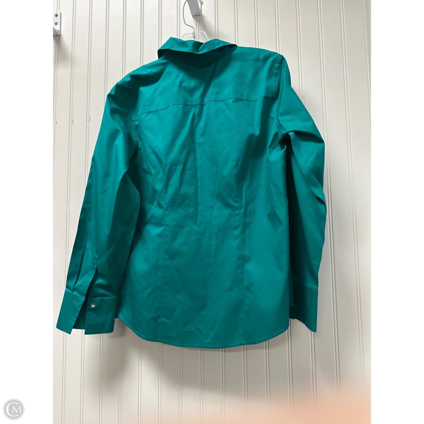 Top Long Sleeve By Chicos In Green, Size: S