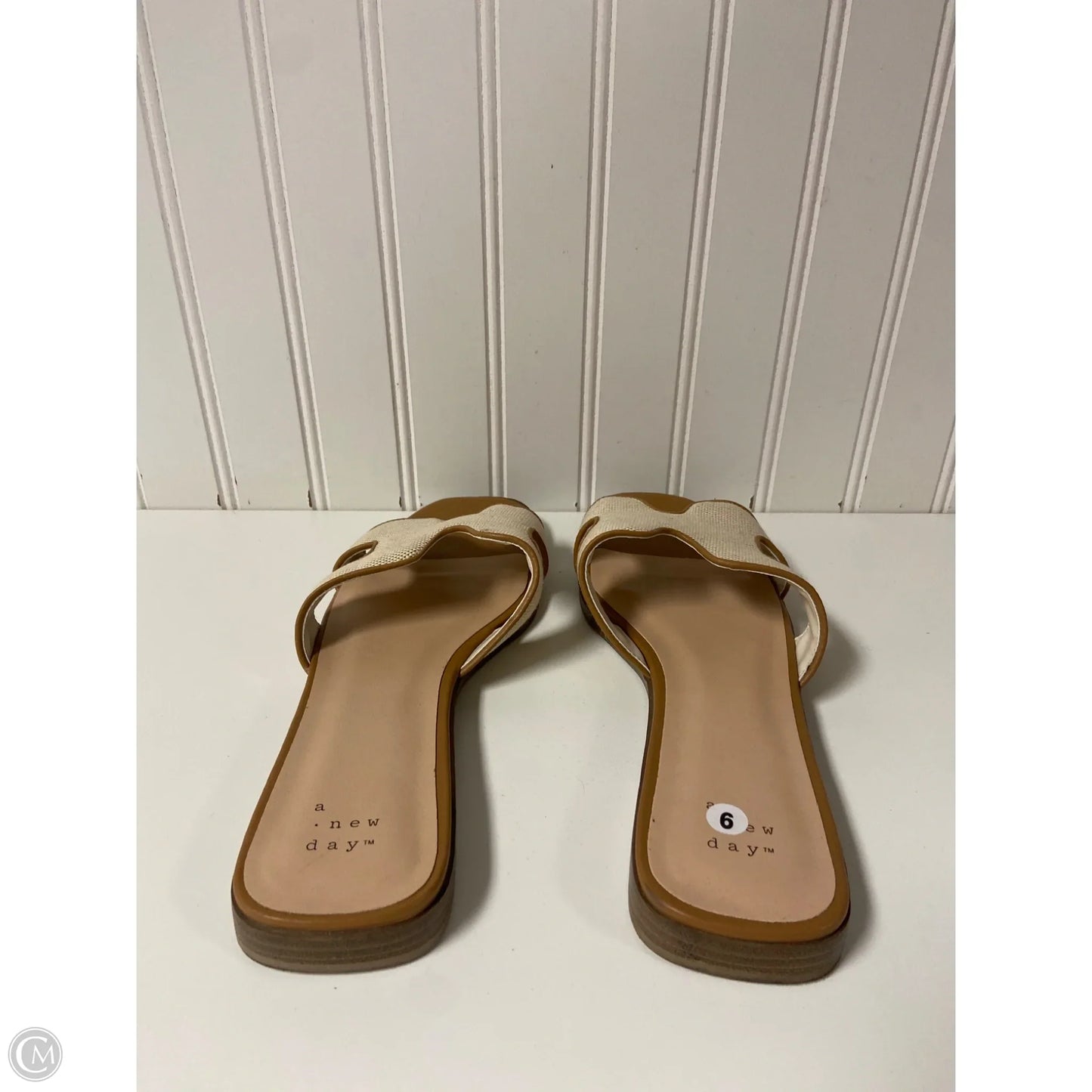 Sandals Flats By A New Day In Beige, Size: 9