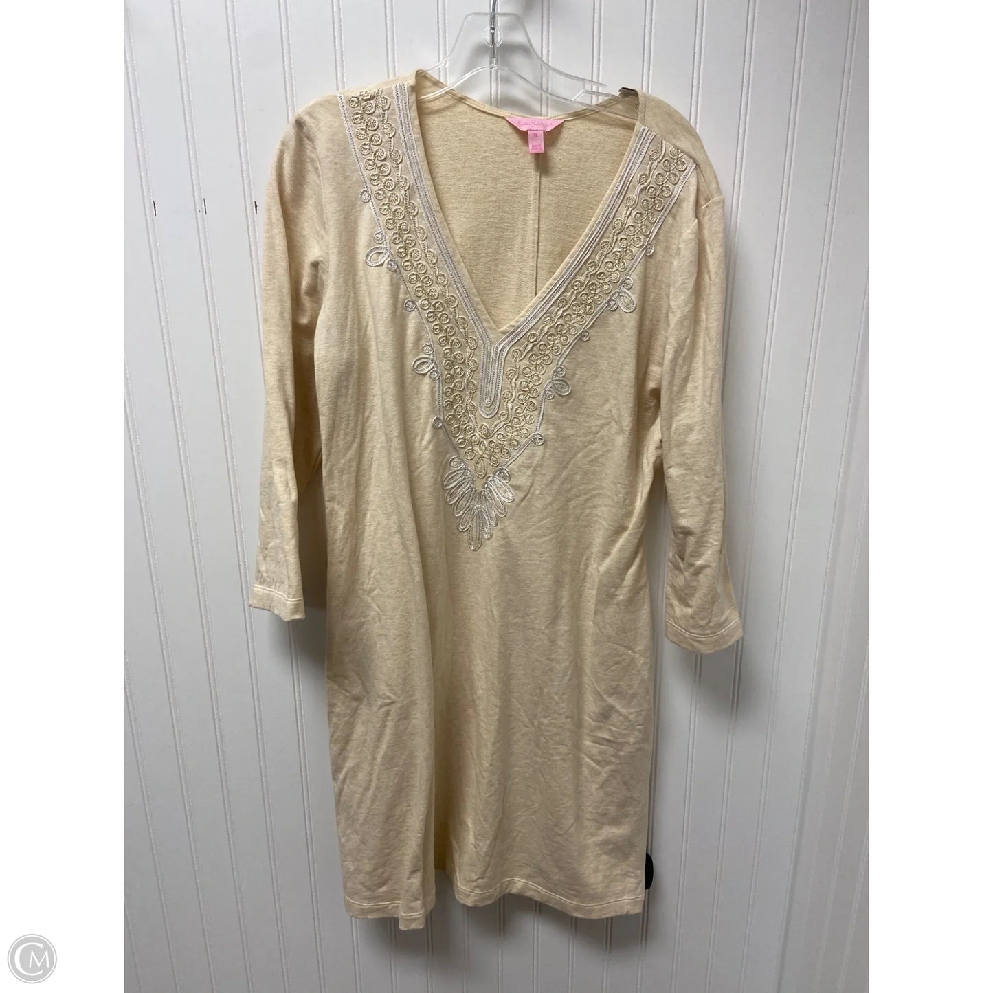 Dress Designer By Lilly Pulitzer In Beige, Size: Xl