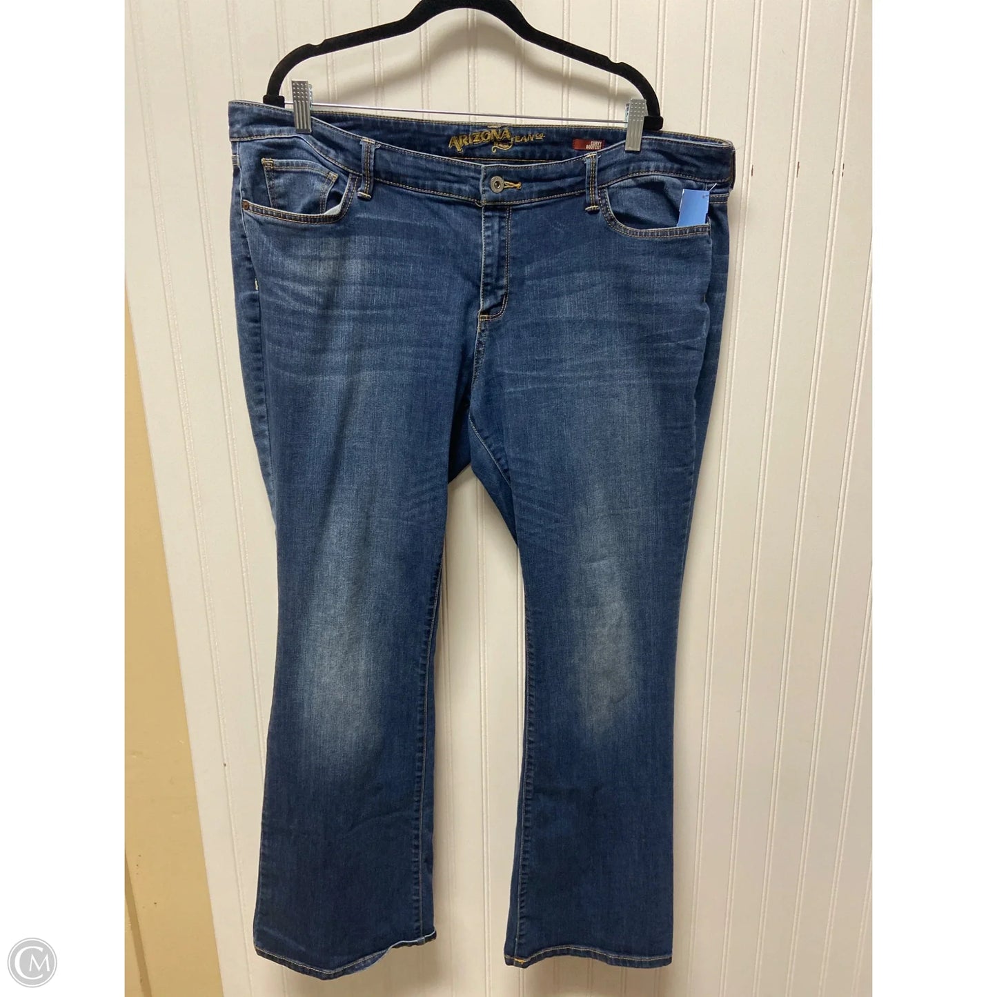 Jeans Boot Cut By Arizona In Blue Denim, Size: 18