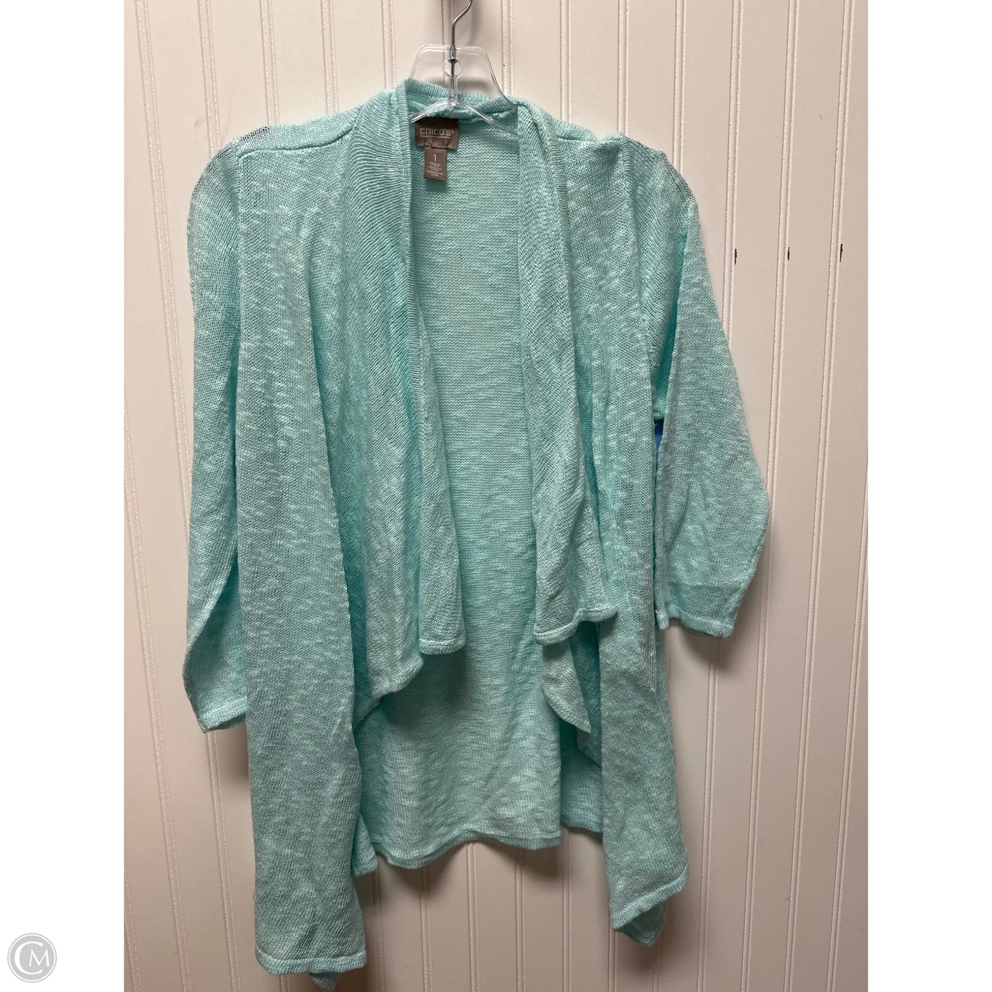Sweater Cardigan By Chicos In Blue, Size: M