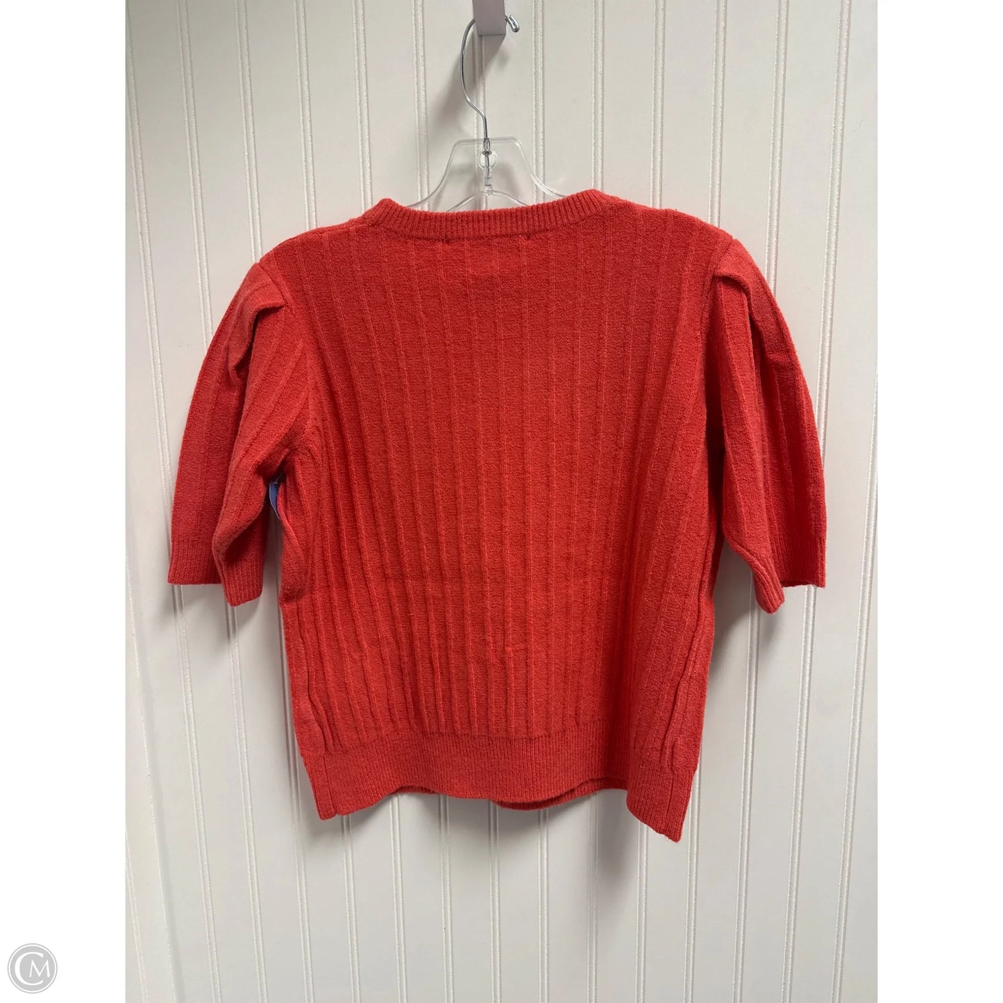 Sweater Short Sleeve By French Connection In Coral, Size: M