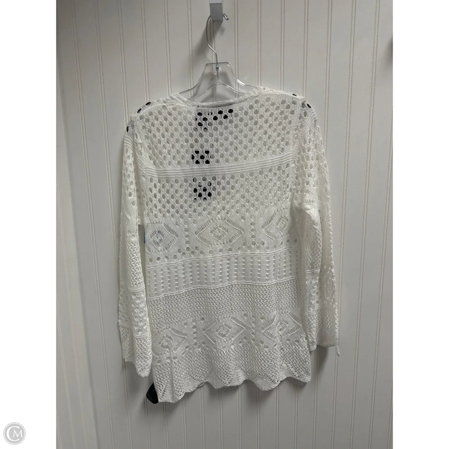 Cardigan By Clothes Mentor In White, Size: S