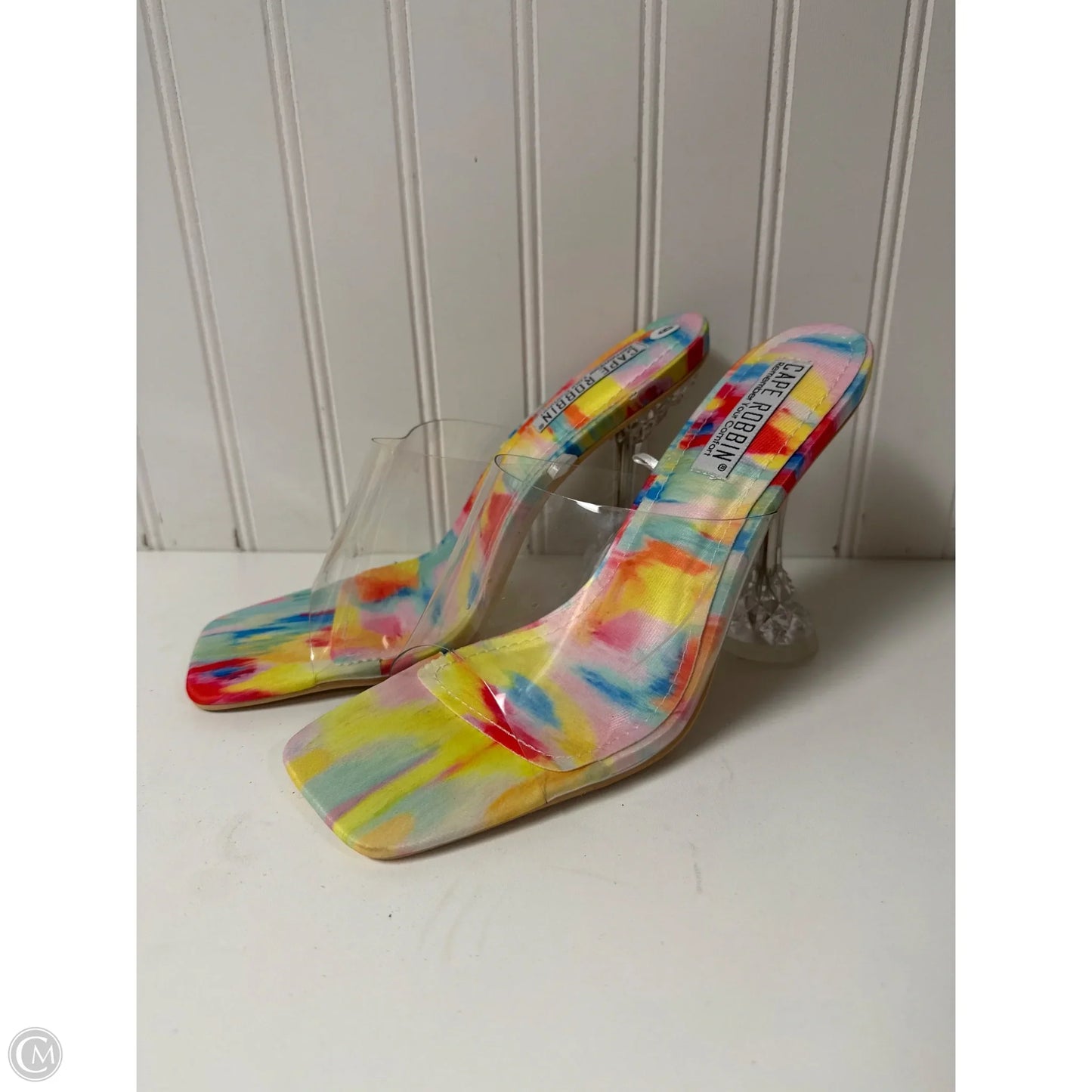 Sandals Heels Stiletto By Cape Robbin In Clear, Size: 9