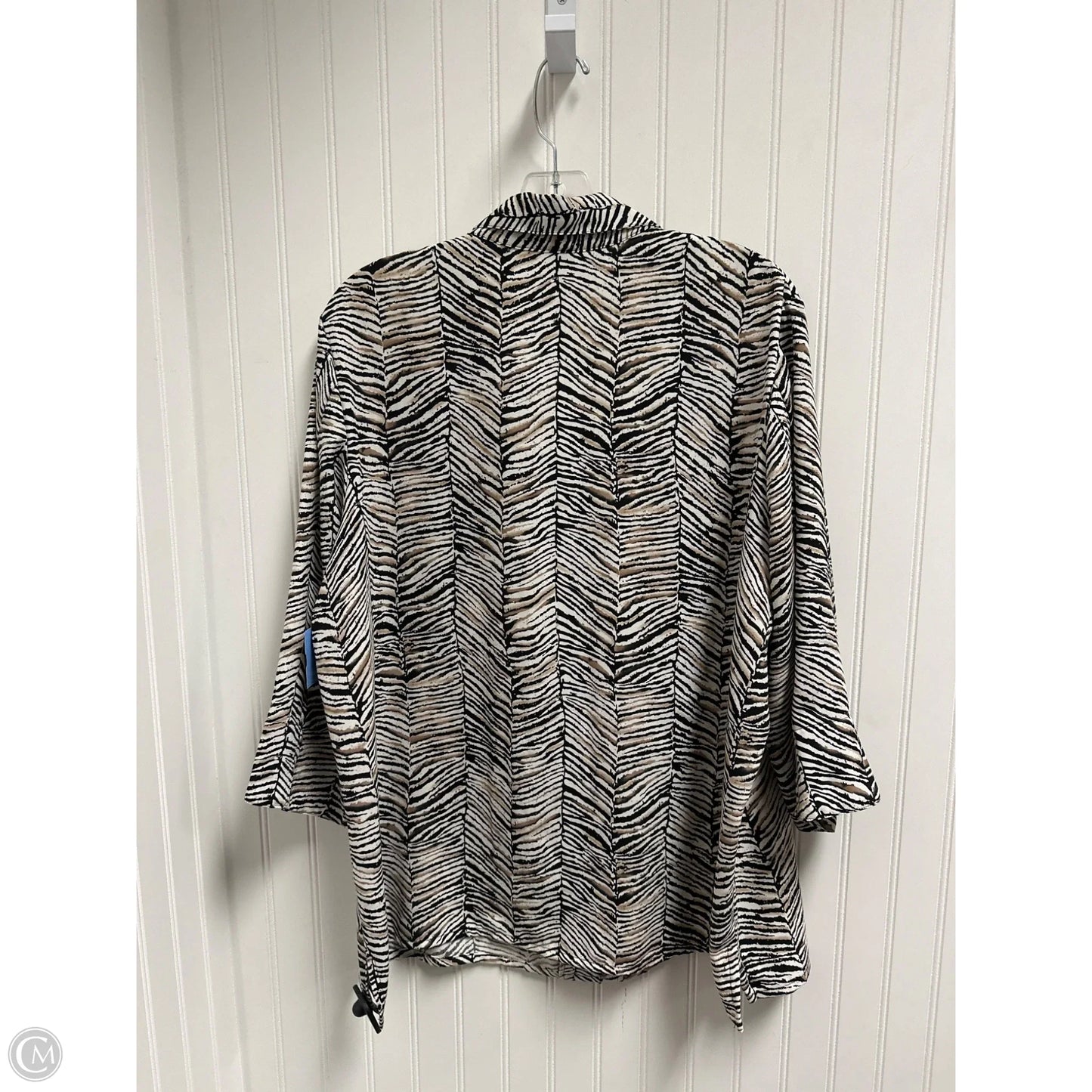 Top 3/4 Sleeve By Alia In Animal Print, Size: 2x