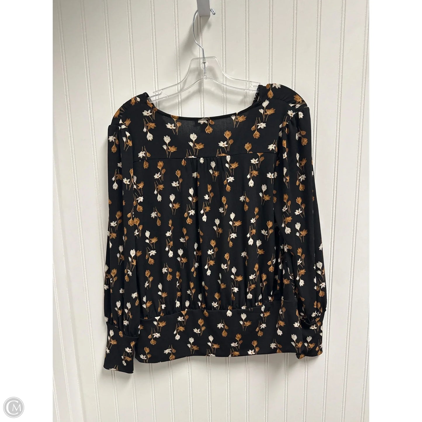 Top Long Sleeve By Ann Taylor In Black, Size: M