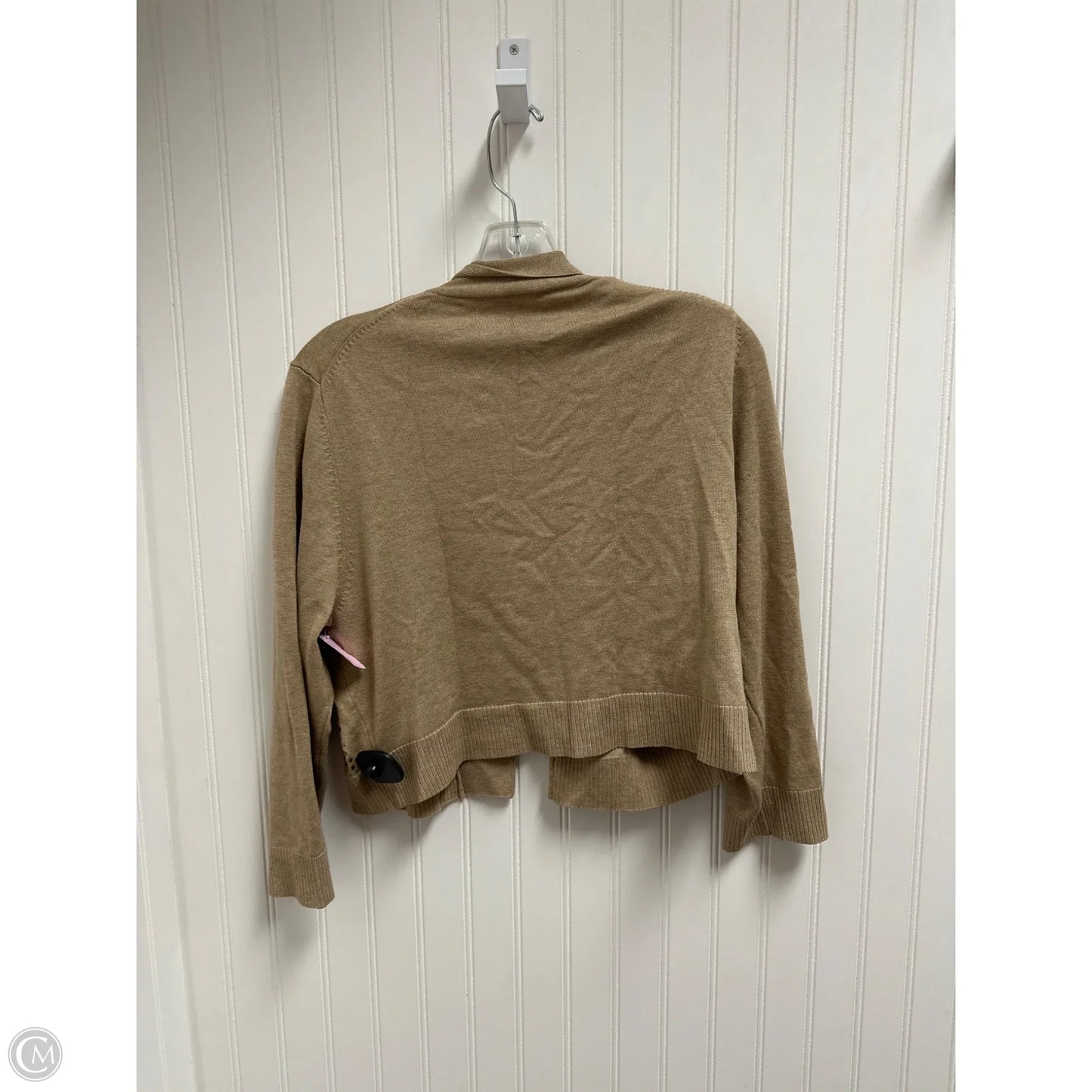 Sweater Cardigan By Calvin Klein In Brown, Size: Xl