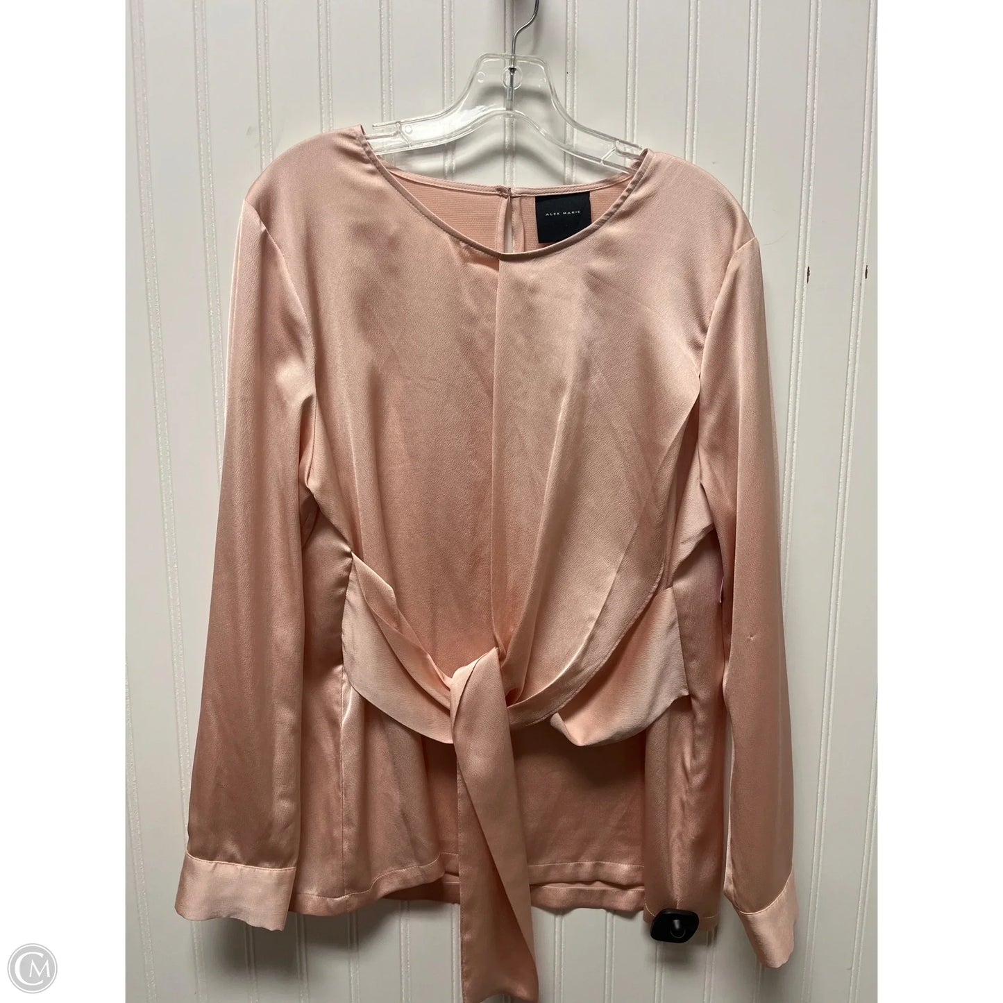 Top Long Sleeve By Alex Marie In Pink, Size: L