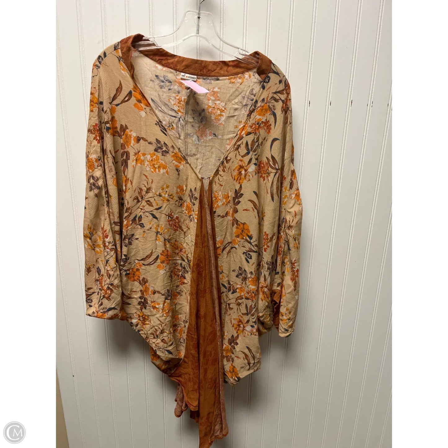 Shawl By Self Esteem In Orange, Size: L