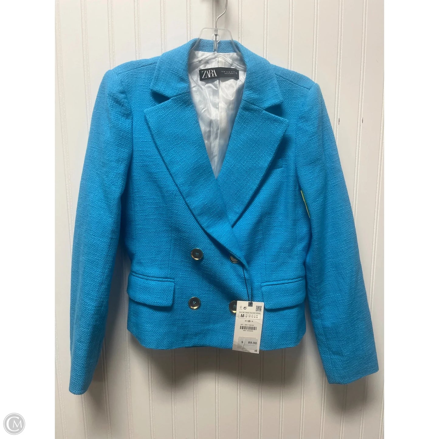 Blazer By Zara In Aqua, Size: M