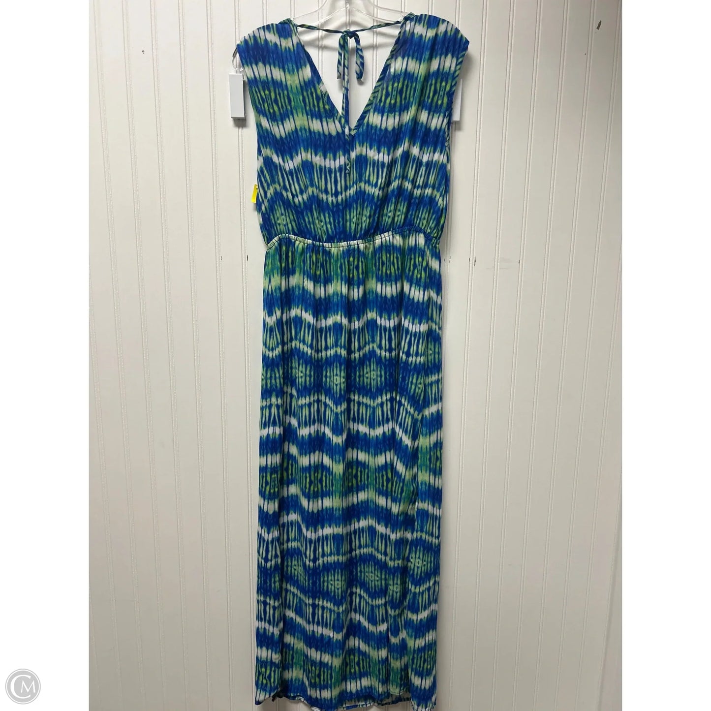Dress Designer By Neiman Marcus In Blue & Green, Size: M