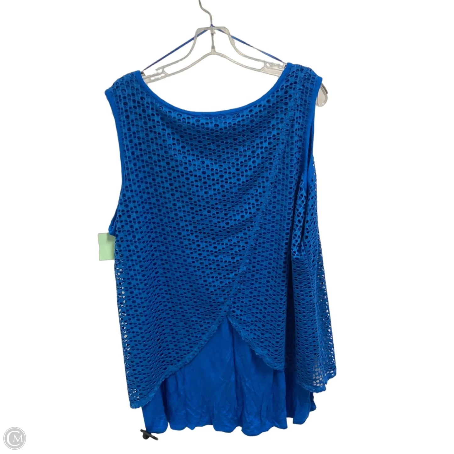 Top Sleeveless By Style And Company In Blue, Size: 3x