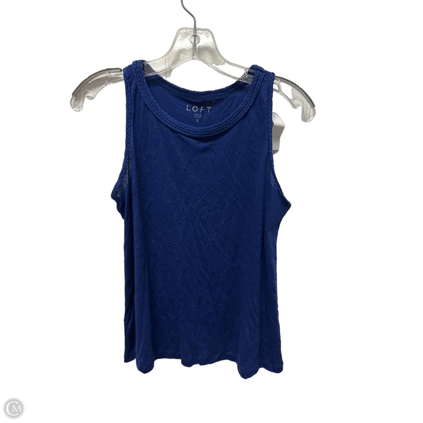 Top Sleeveless Basic By Loft In Blue, Size: S