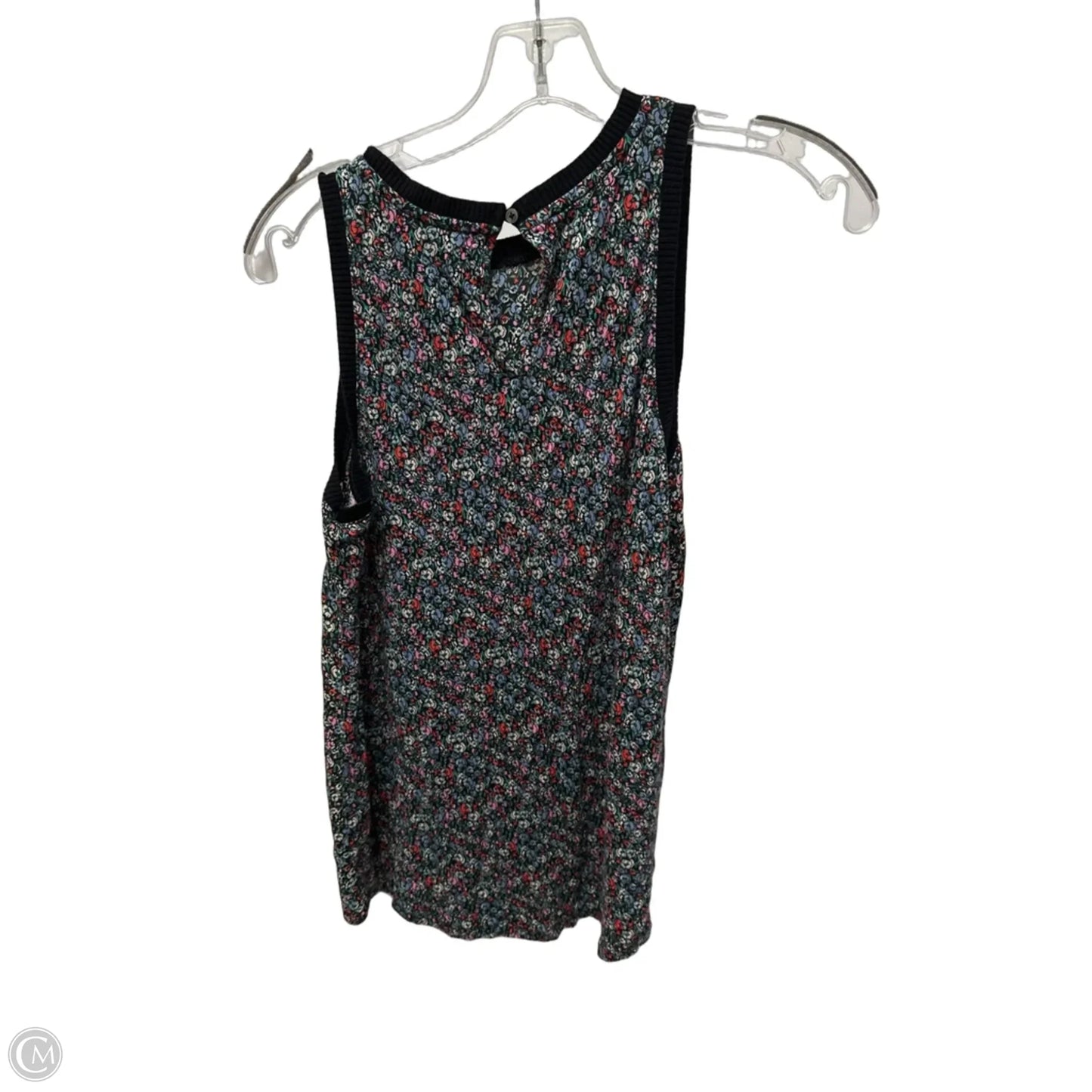 Top Sleeveless By Loft In Black, Size: S
