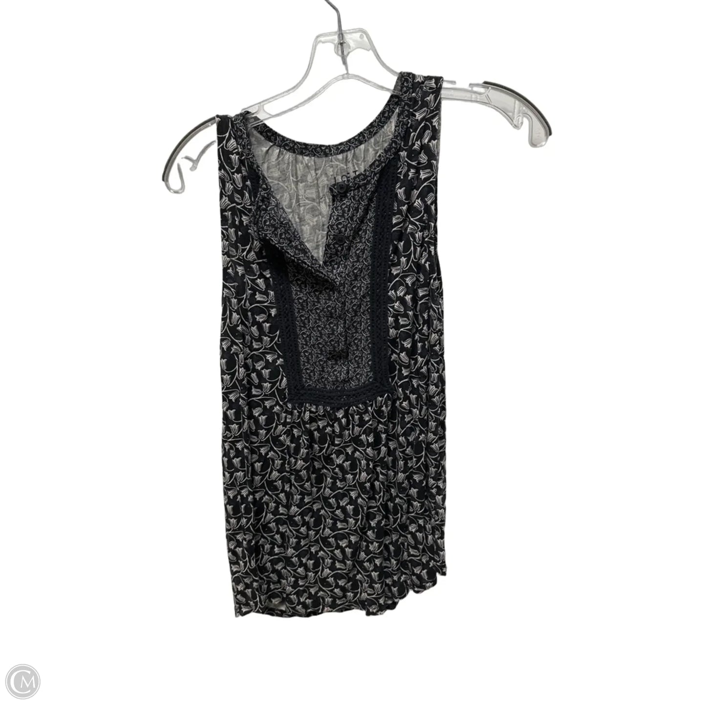 Top Sleeveless By Loft In Navy, Size: S