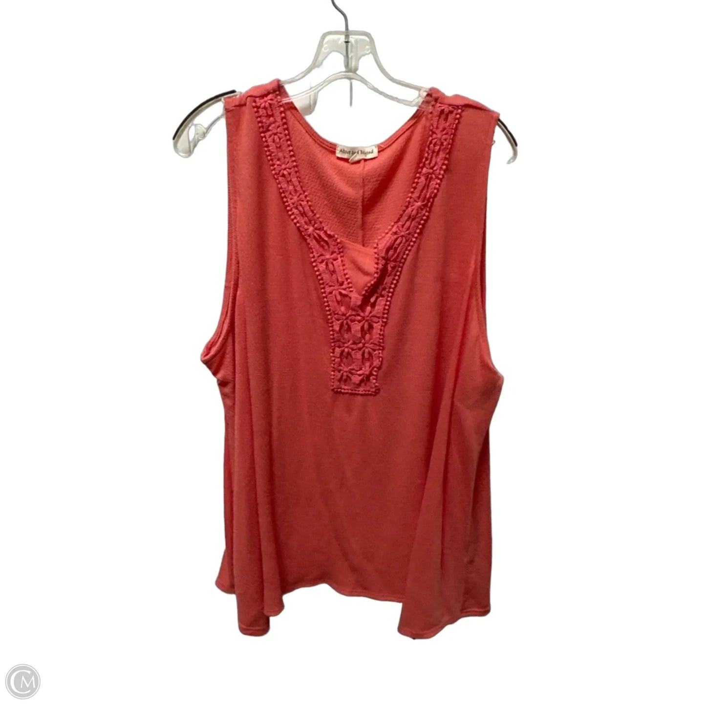 Top Sleeveless By Clothes Mentor In Pink, Size: 2x