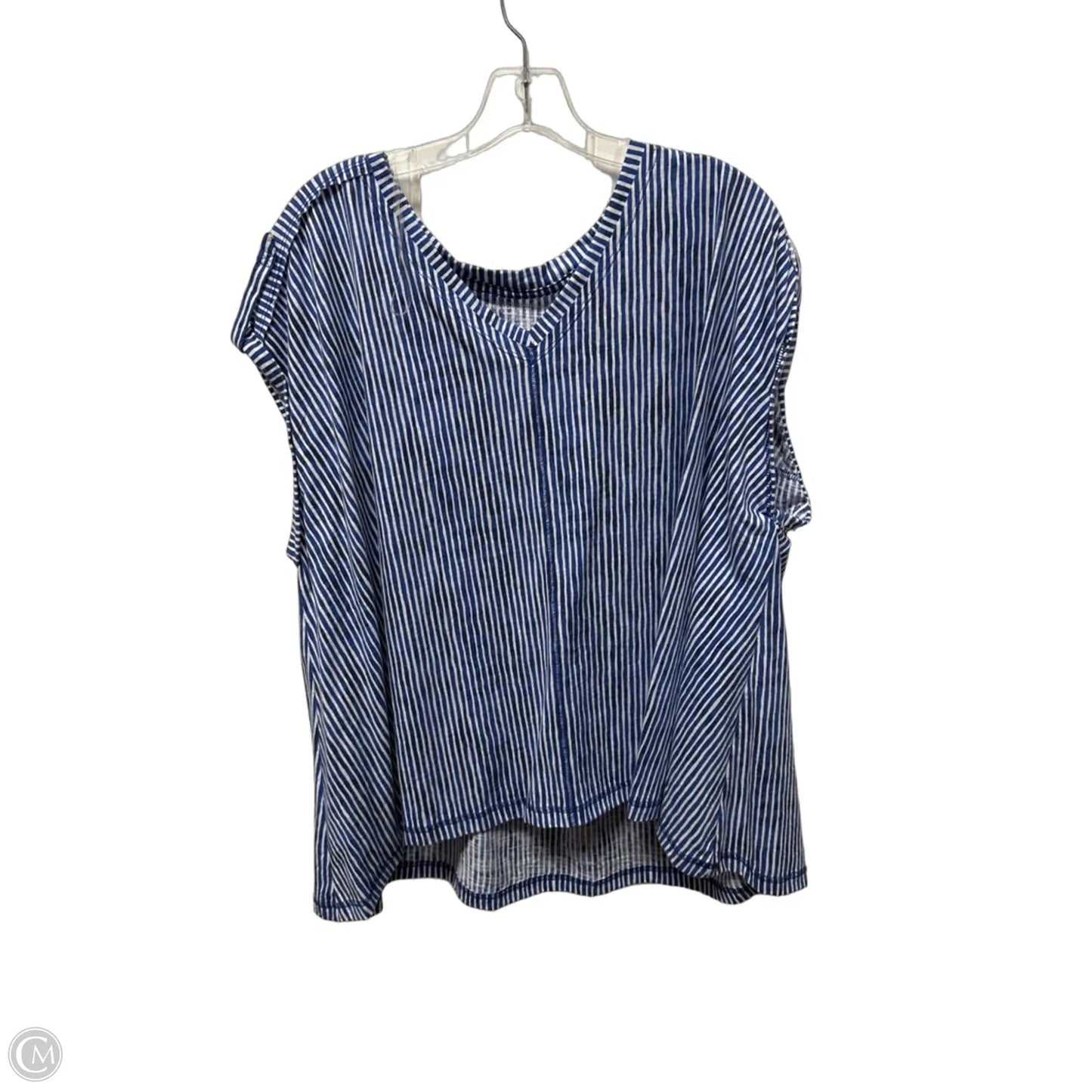 Top Sleeveless By West Bound In Striped Pattern, Size: 1x