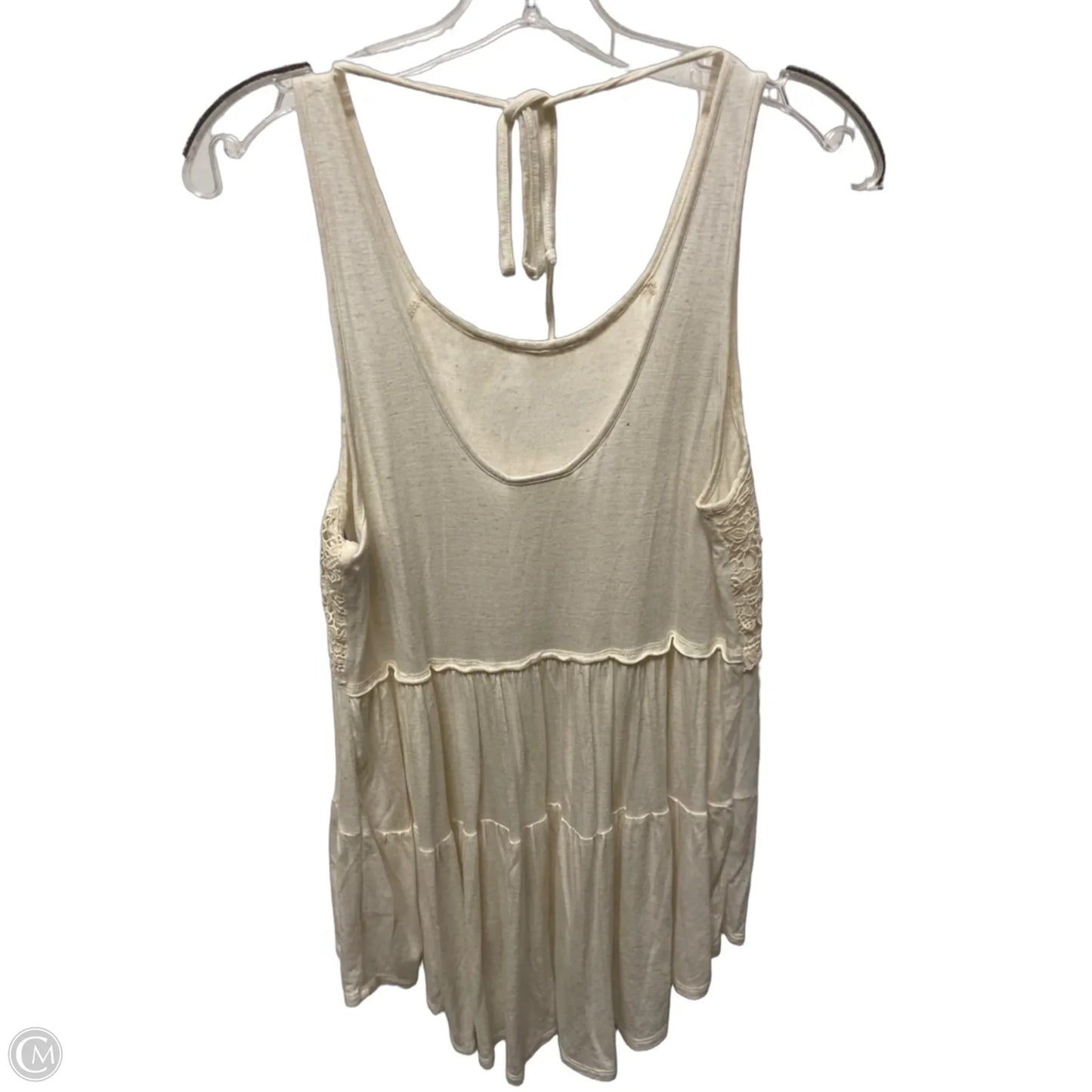Top Sleeveless By Belle Du Jour In Beige, Size: L