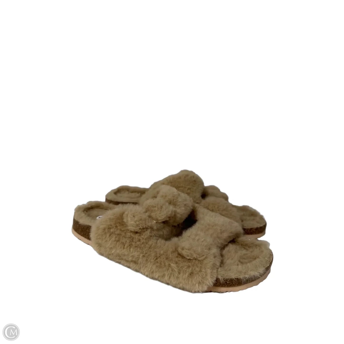Slippers By Clothes Mentor In Tan, Size: 9