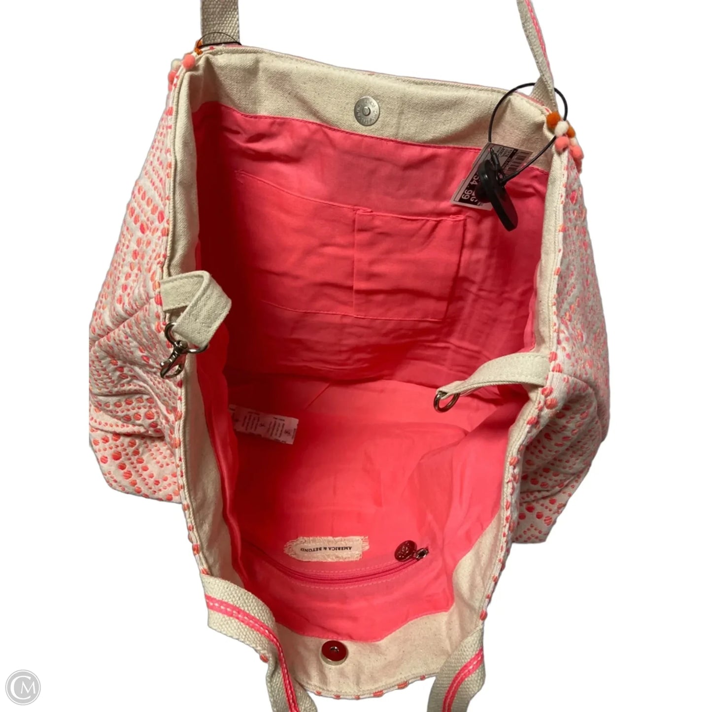 Tote By Clothes Mentor, Size: Large