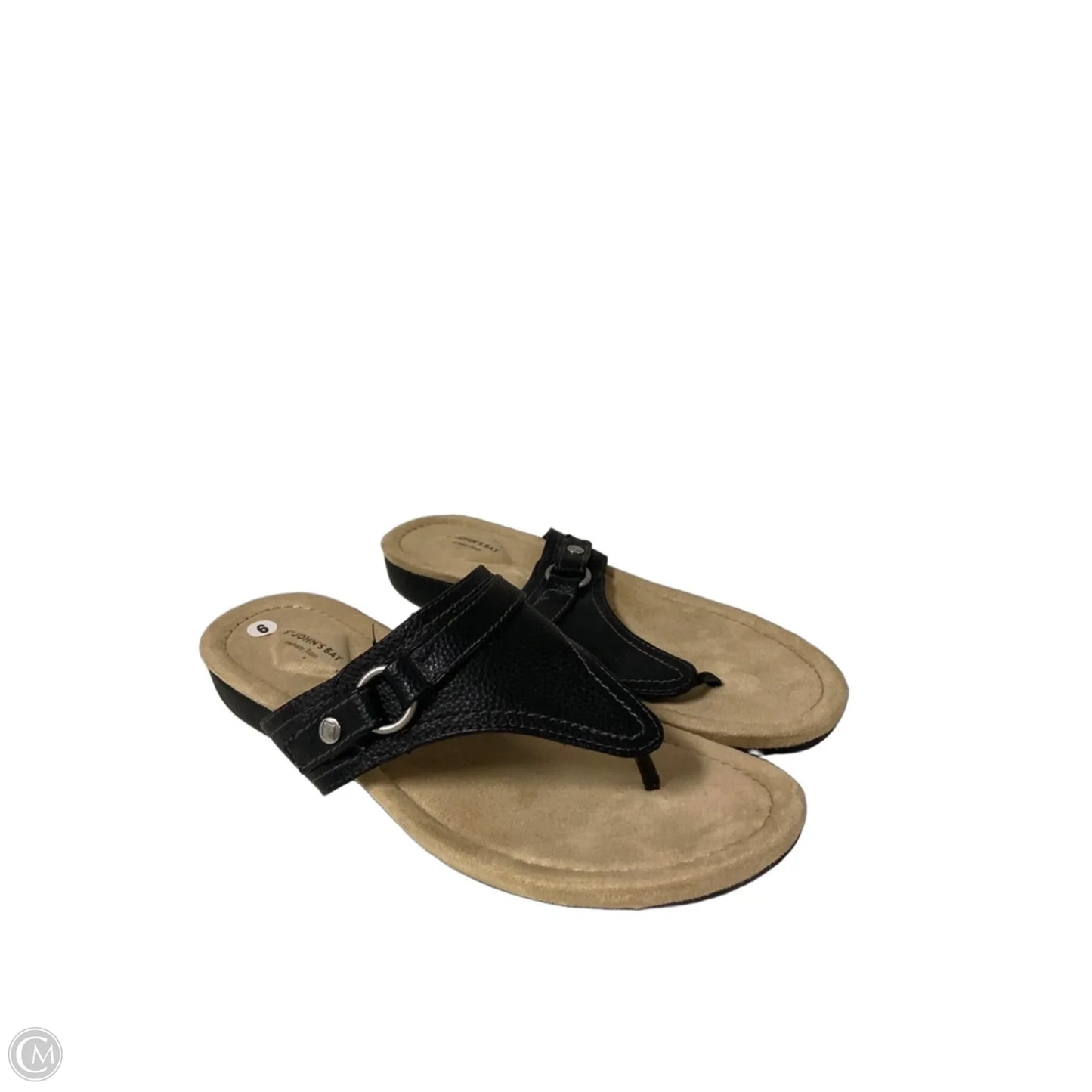 Sandals Flats By St Johns Bay In Black, Size: 9