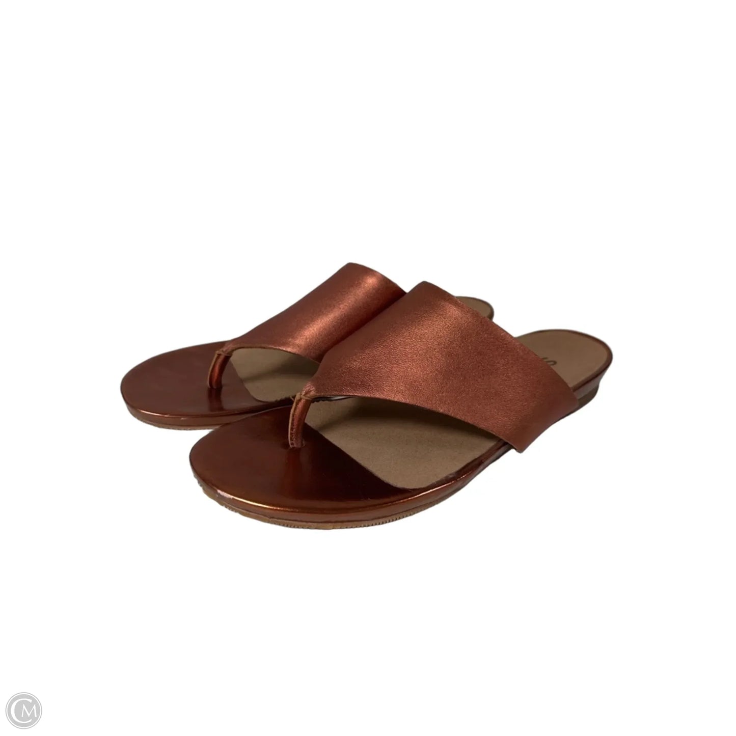 Sandals Flats By Clothes Mentor In Copper, Size: 8.5