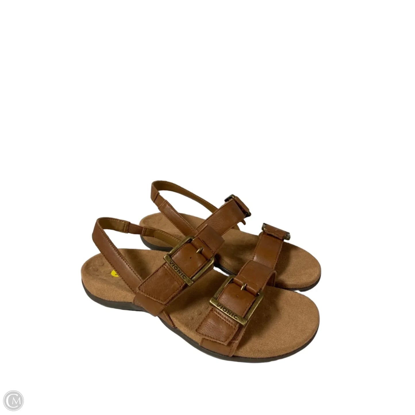 Sandals Flats By Vionic In Tan, Size: 7