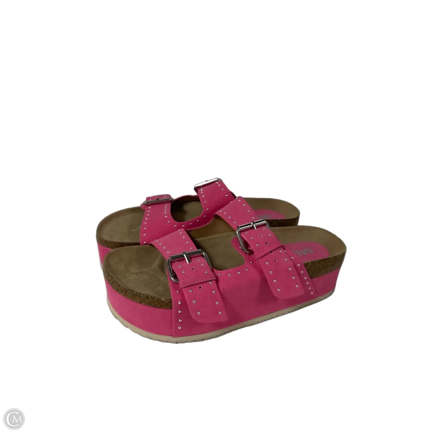 Sandals Heels Platform By Mia In Pink, Size: 9