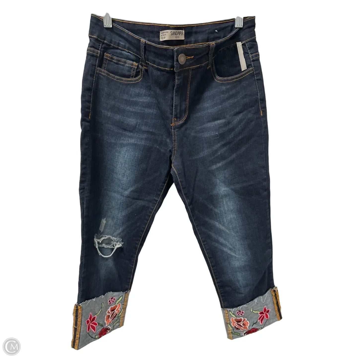 Jeans Cropped By Clothes Mentor In Blue Denim, Size: 8