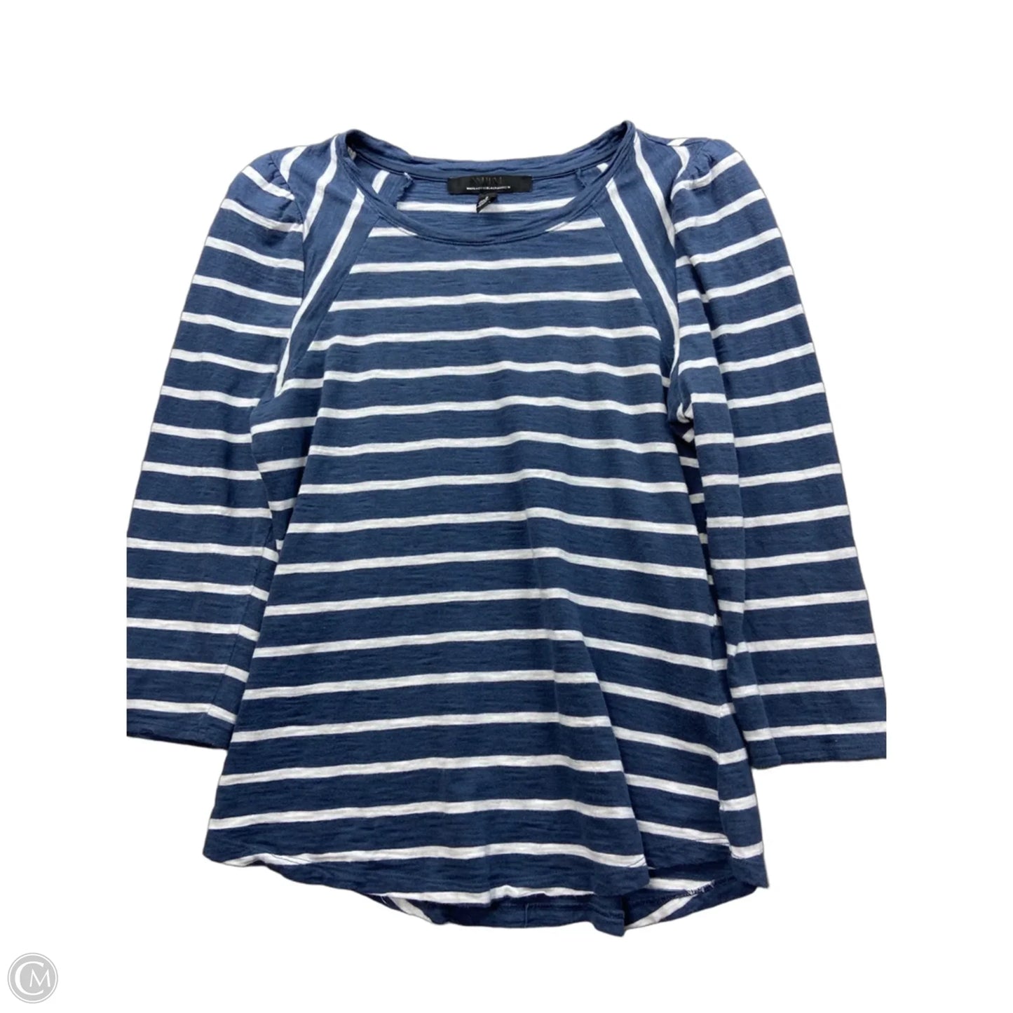 Top Long Sleeve By White House Black Market In Striped Pattern, Size: S